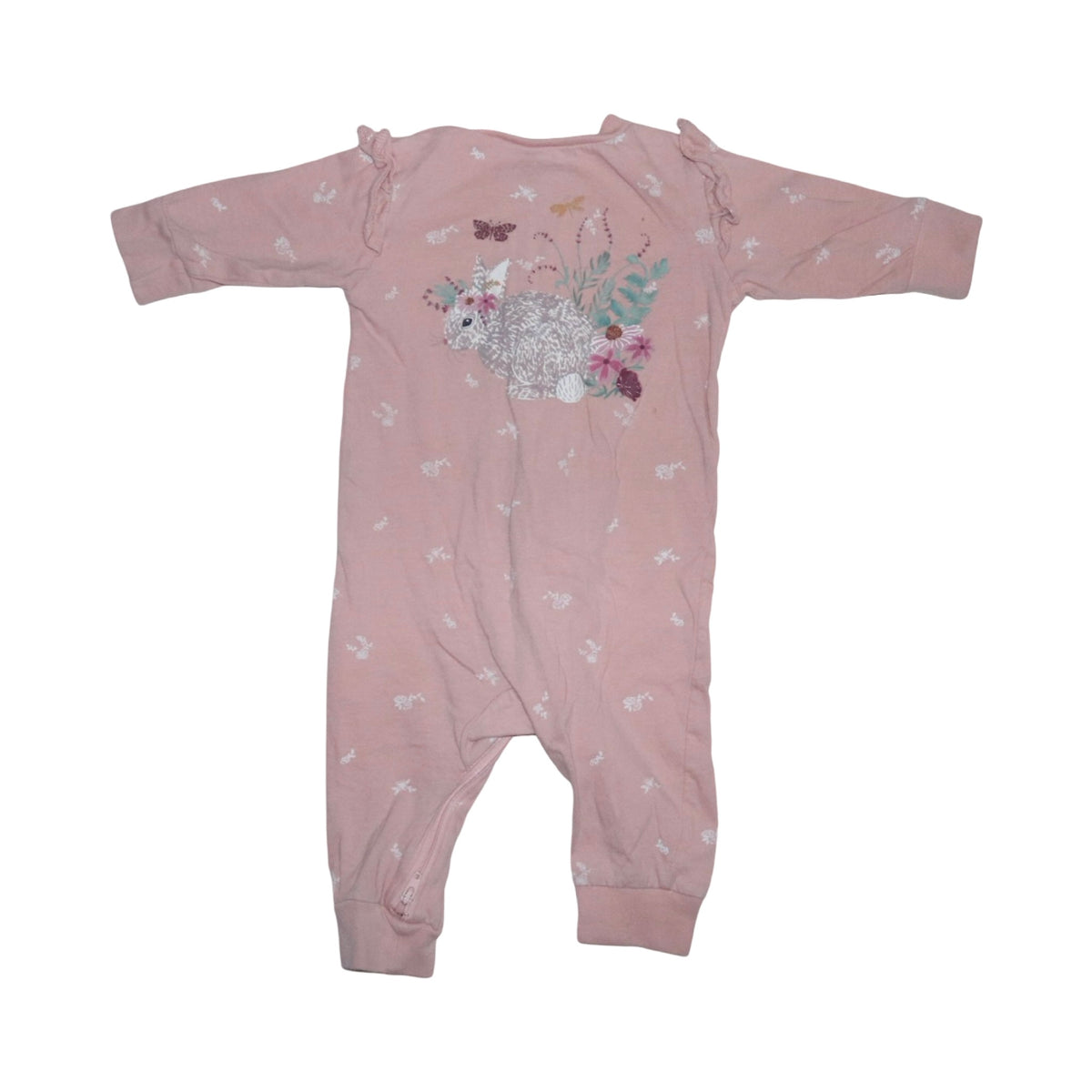 Långärmad Pyjamas från LINDEX - Storlek 62 - Rosa & Vit