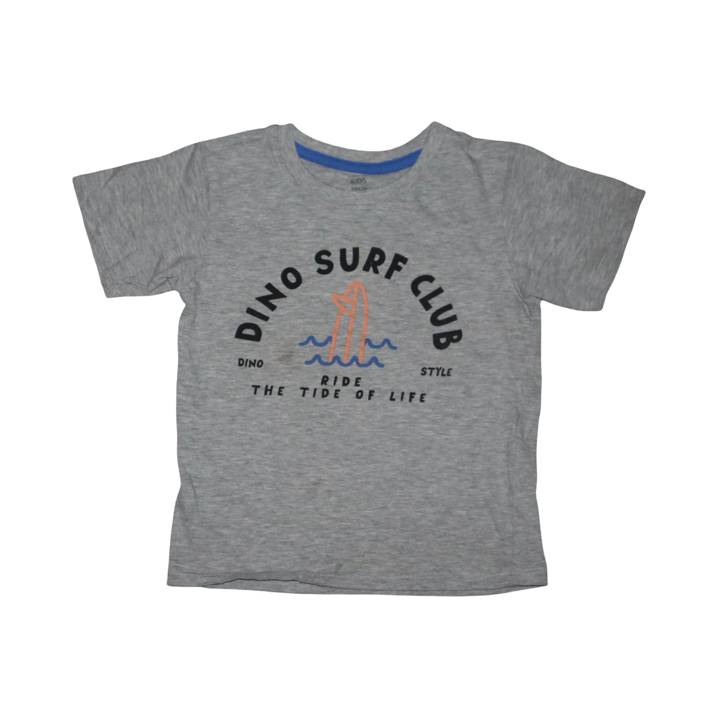 Kortärmad T-shirt från KIDS - Storlek 110 - Grå (Multi)