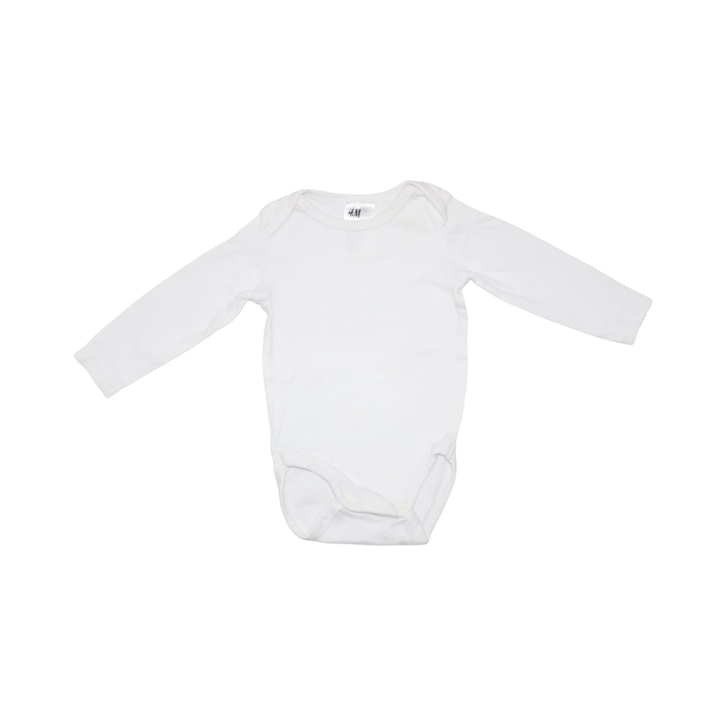 Långärmad Body (2 Pack) från H&M - Storlek 68 - Vit (Multi)