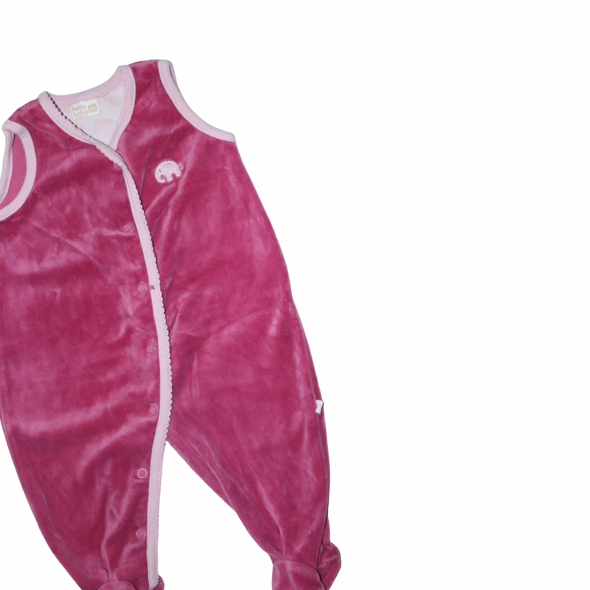 Byxdress/ Sparkdräkt med fot från LINDEX - Storlek 62 - Rosa