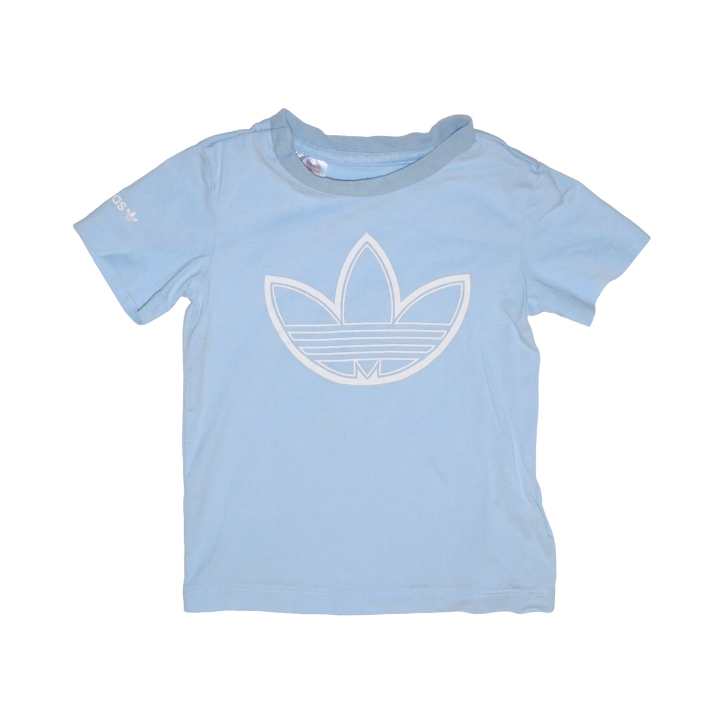 Kortärmad T-shirt från adidas - Storlek 80 - Ljusbla