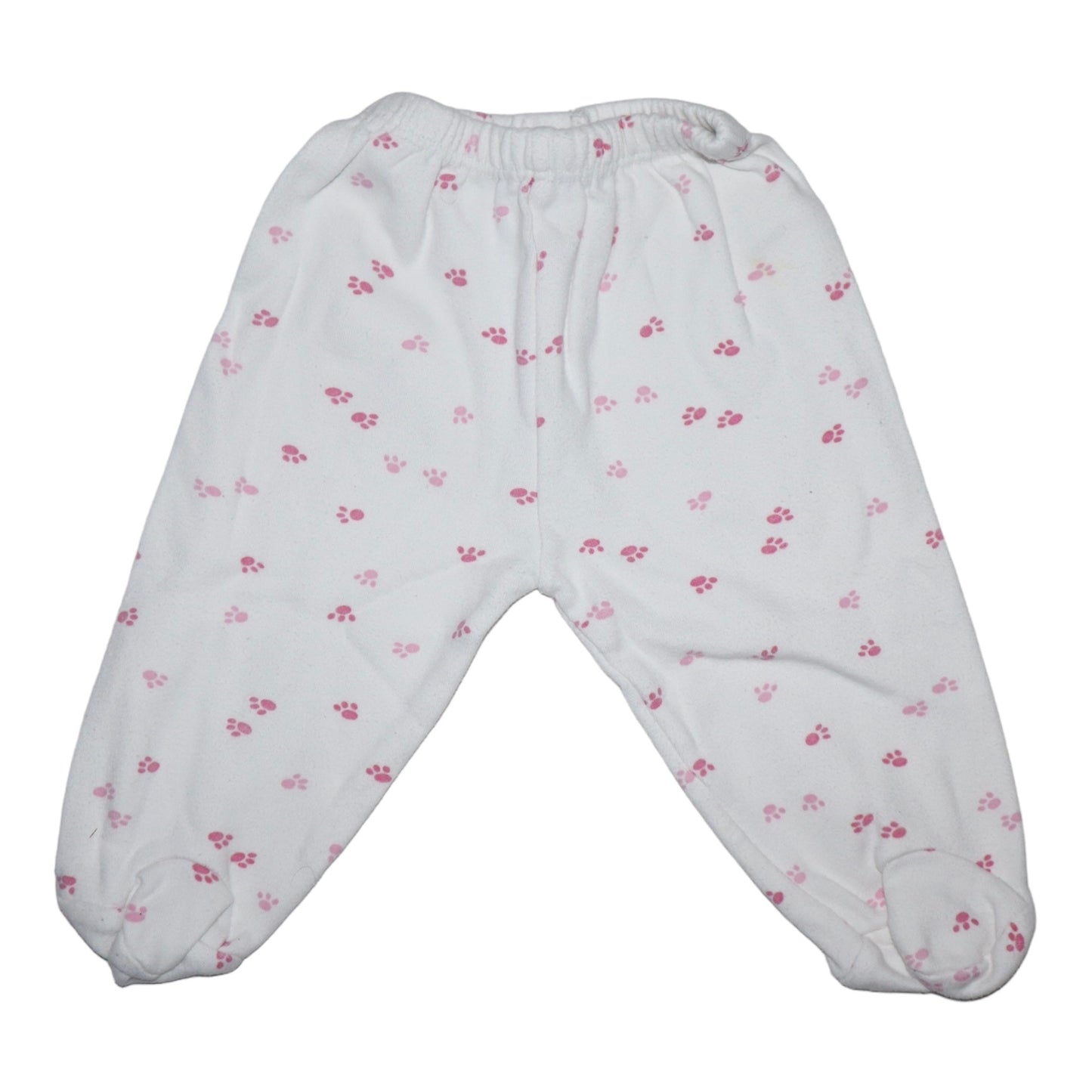 Långärmad T-shirt & Byxor Matchande set - Storlek 56/62 - Vit & Rosa