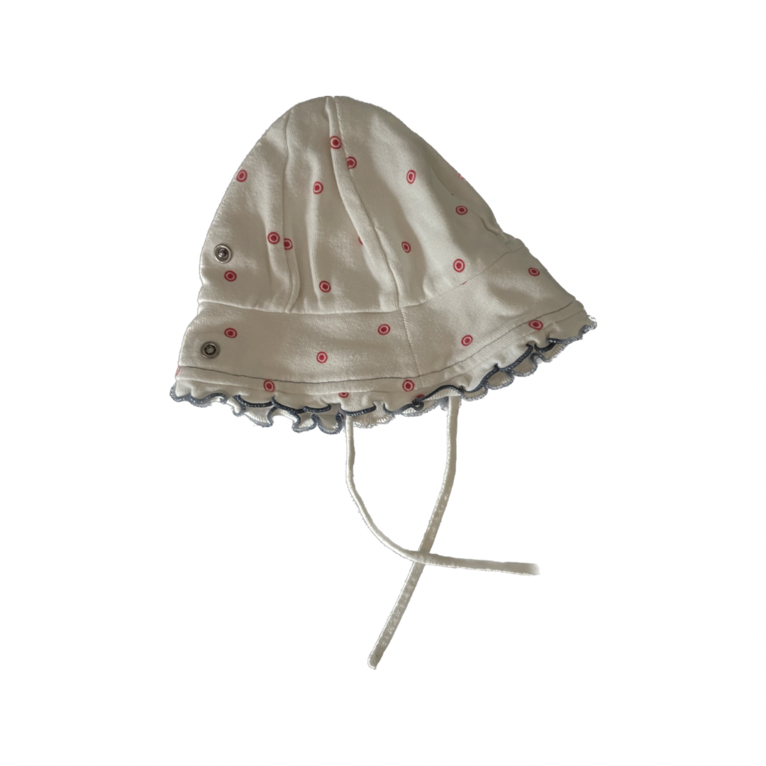 Solhatt - Storlek 56/62 - Vit