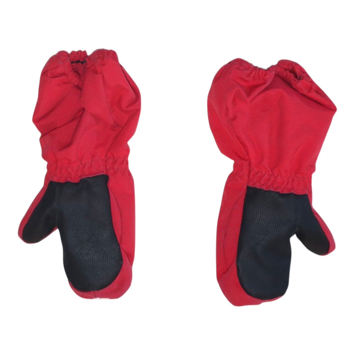 Fleecefodrade Vattentäta Vantar Från POLARN O. PYRET - Storlek 110/116 (4-6Y) - Röd & Svart