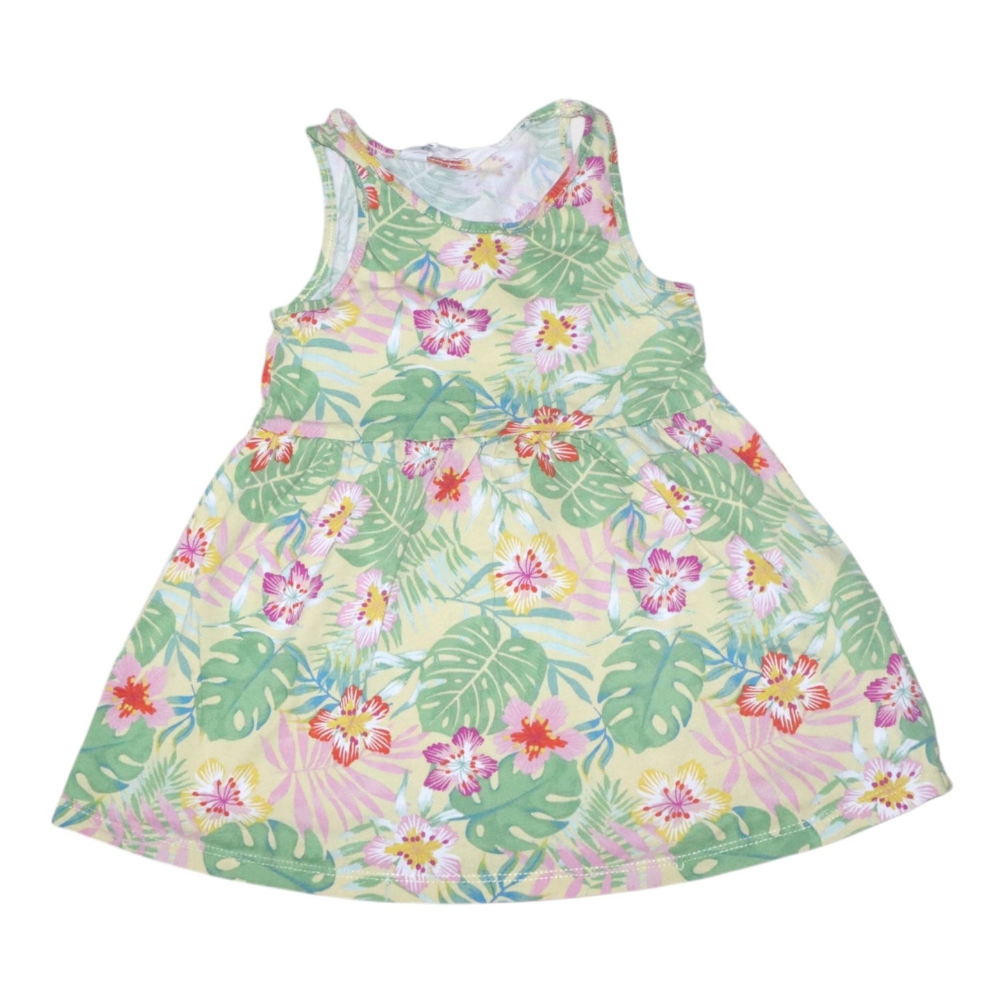 Kortärmad Klänning från H&M - Storlek 92 - Gul & Grön