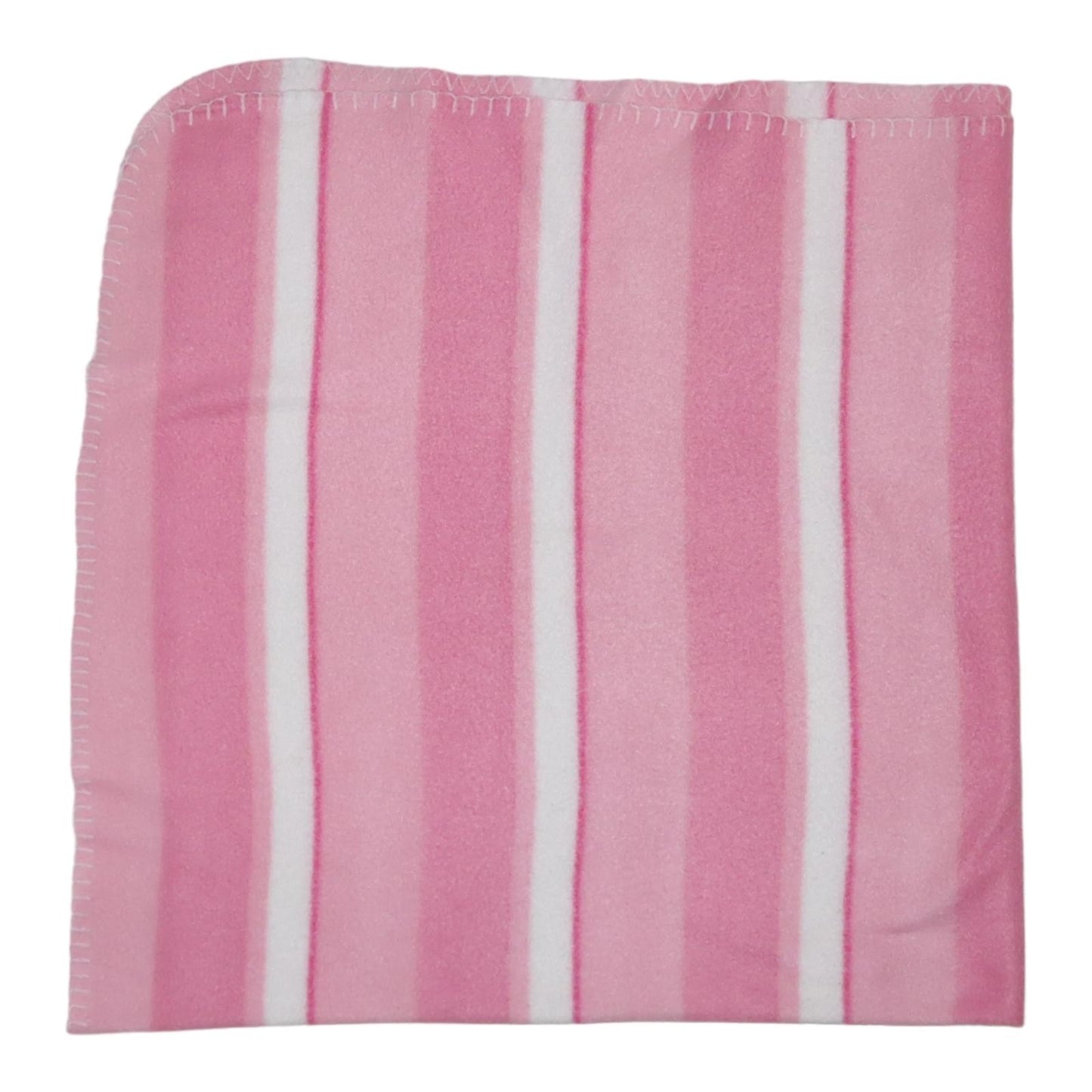 Filt - Storlek 92x92cm - Rosa & Vit