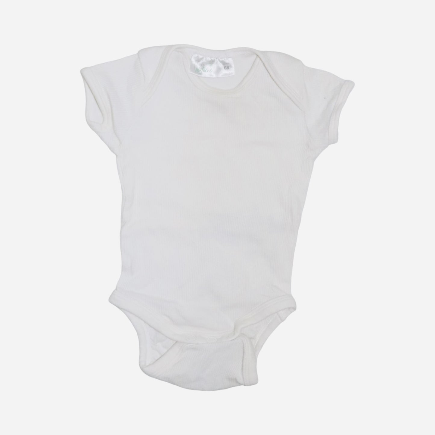 Kortärmad Body (2 Pack) från Sinsay & IDENTIC NATURE - Storlek 68 - Beige & Vit