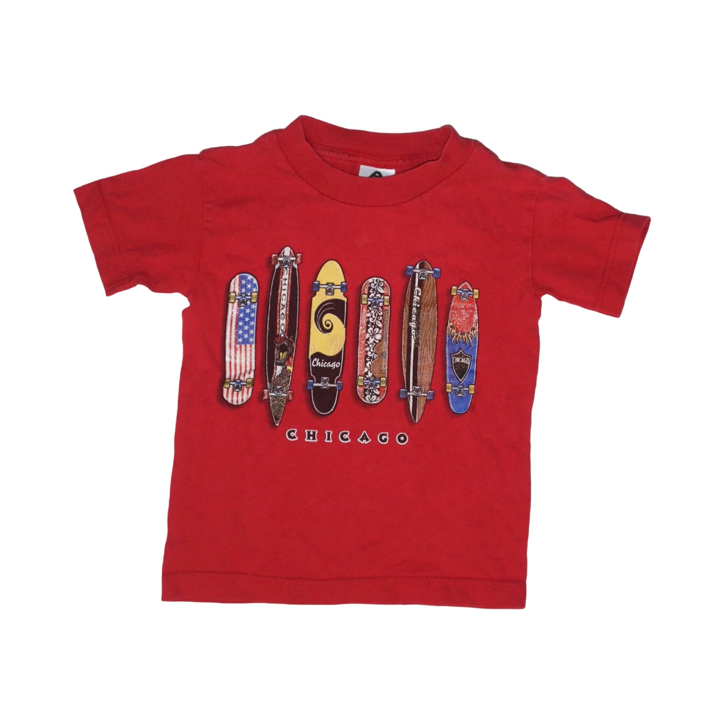 Kortärmad T-shirt från IMP - Storlek 98/104 - Röd (Multi)