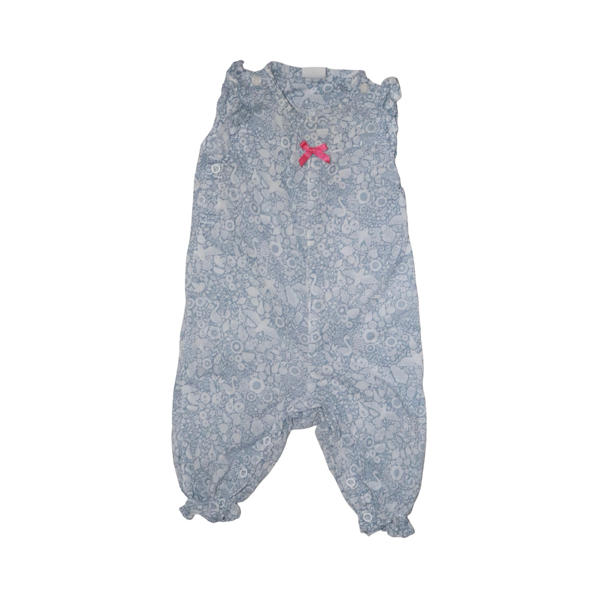 Byxdress/ Sparkdräkt från H&M - Storlek 62 - Ljusblå & Vit