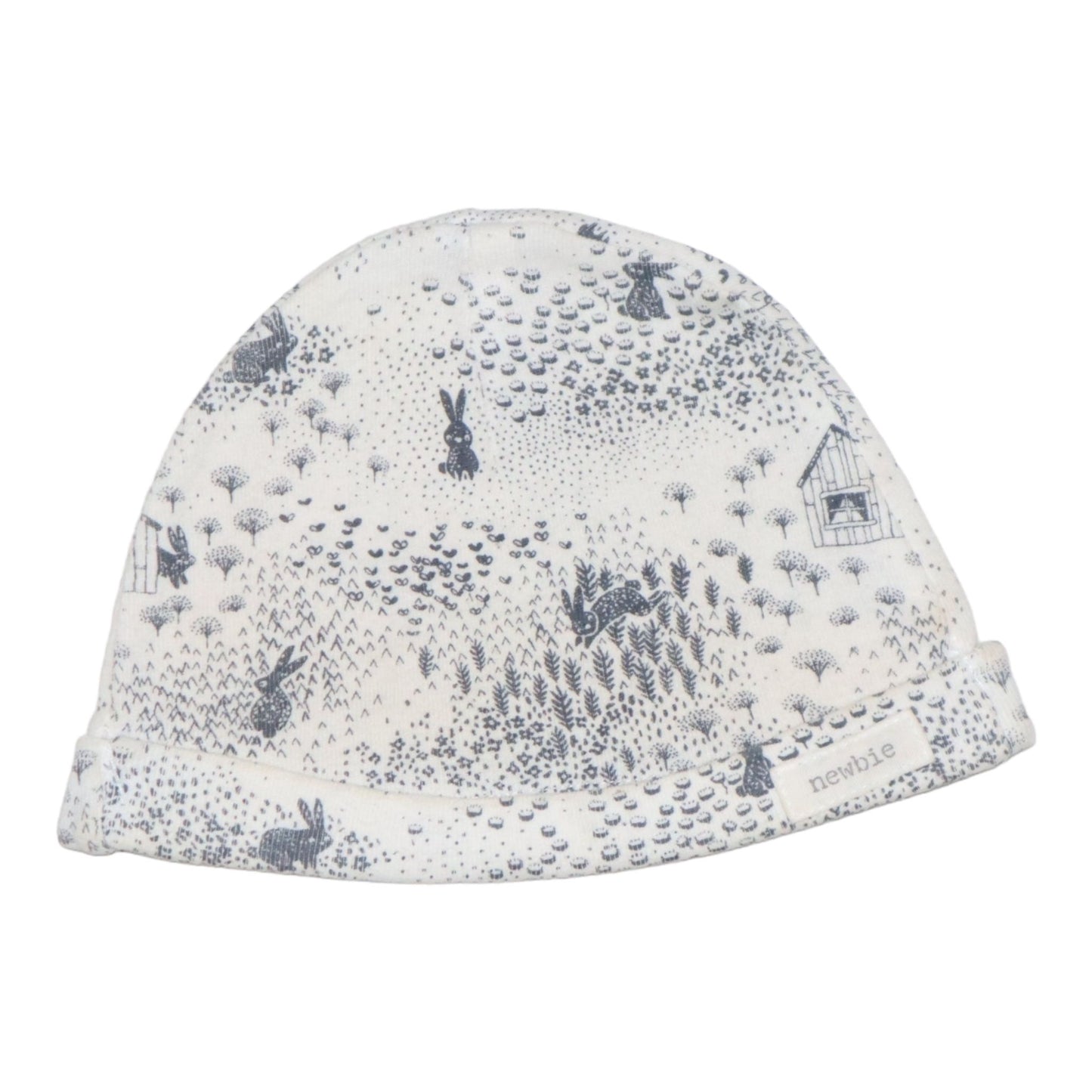 Mössa från newbie - Storlek 68 - Vit