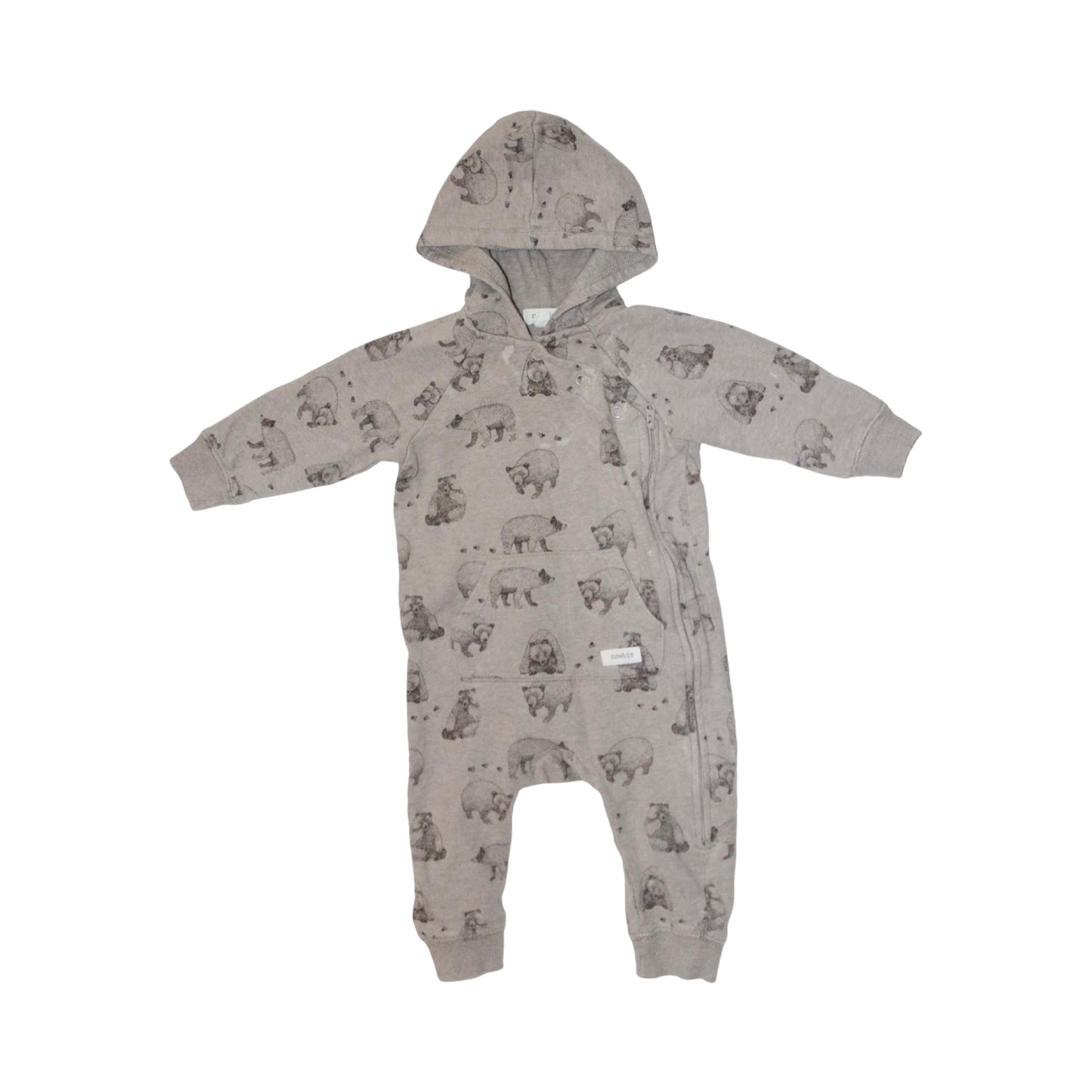 Jumpsuit från newbie - Storlek 74 - Beige & Grå
