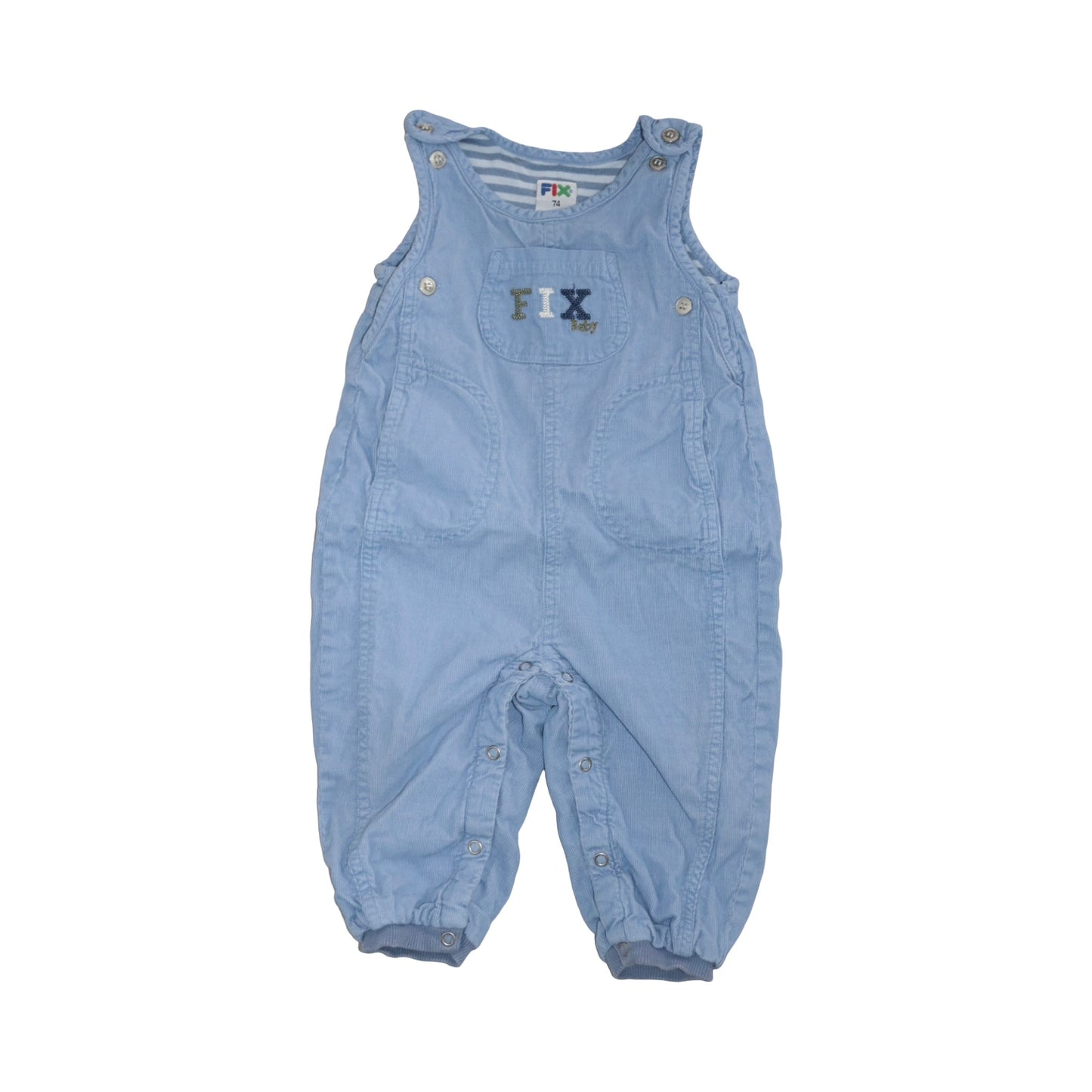 Fodrade Byxdress/ Jumpsuit från FIX - Storlek 74 - Ljusblå