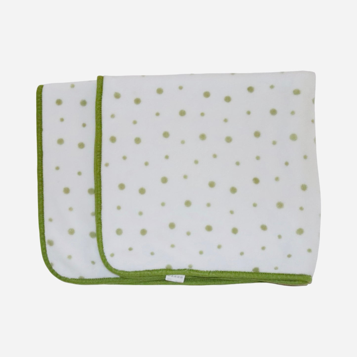 Filt från CARLO BABY - Storlek 80cm x 90cm - Vit & Grön