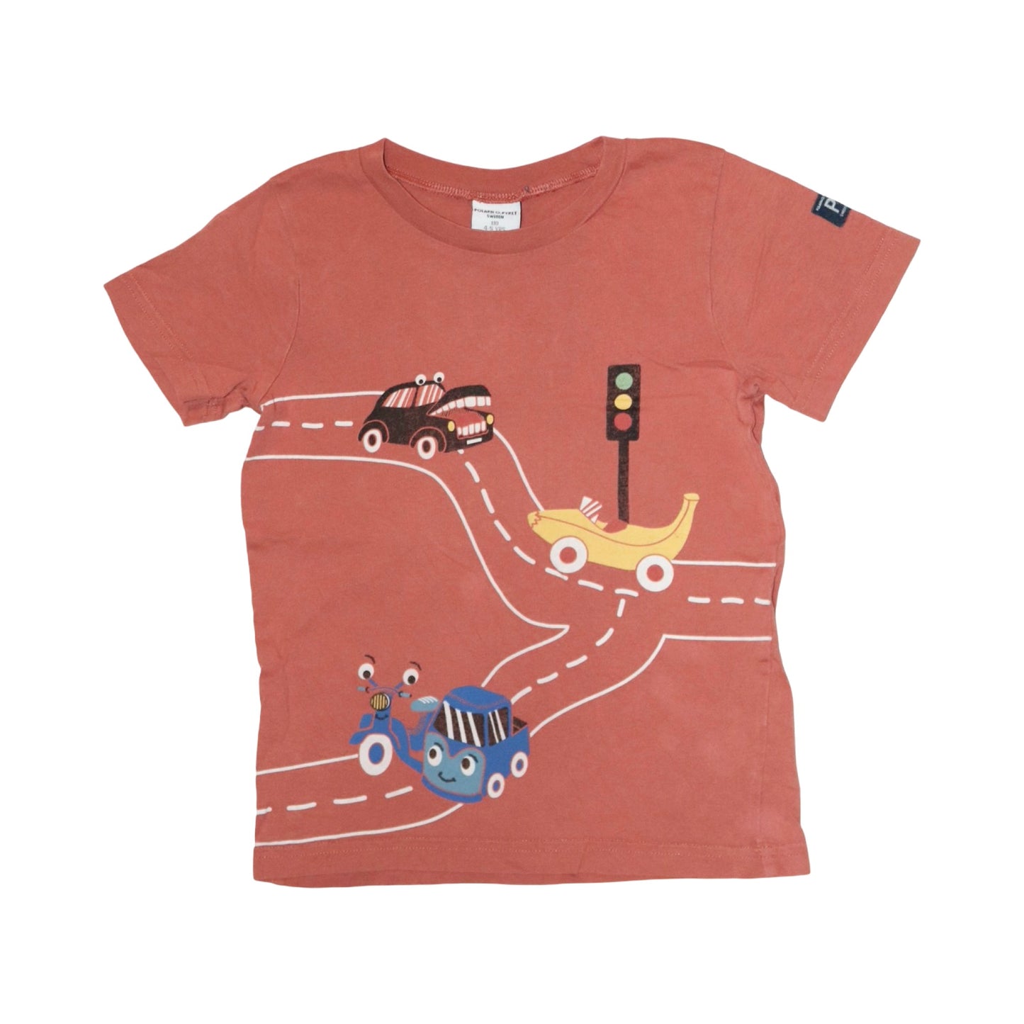 Kortärmad T-shirt från POLARN O. PYRET - Storlek 110 - Orange (Multi)