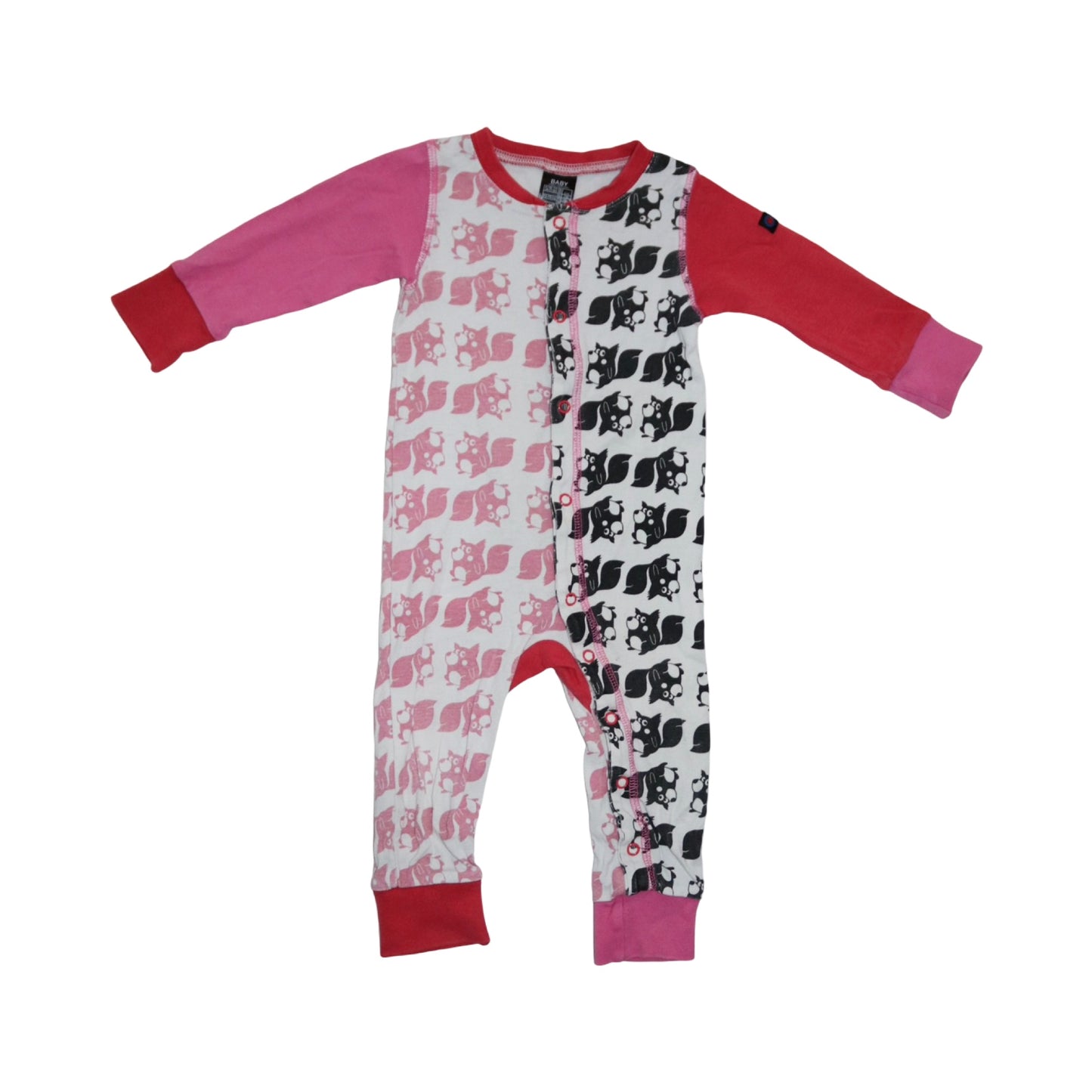 Pyjamas från Ellos - Storlek 74 - Vit & Rosa (Multi)