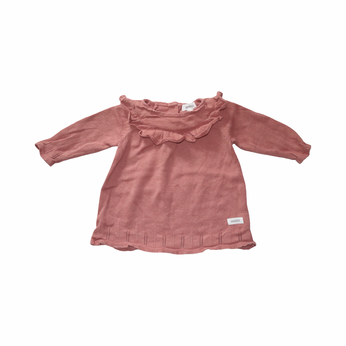 Långärmad Klänning från newbie - Storlek 62 - Rosa