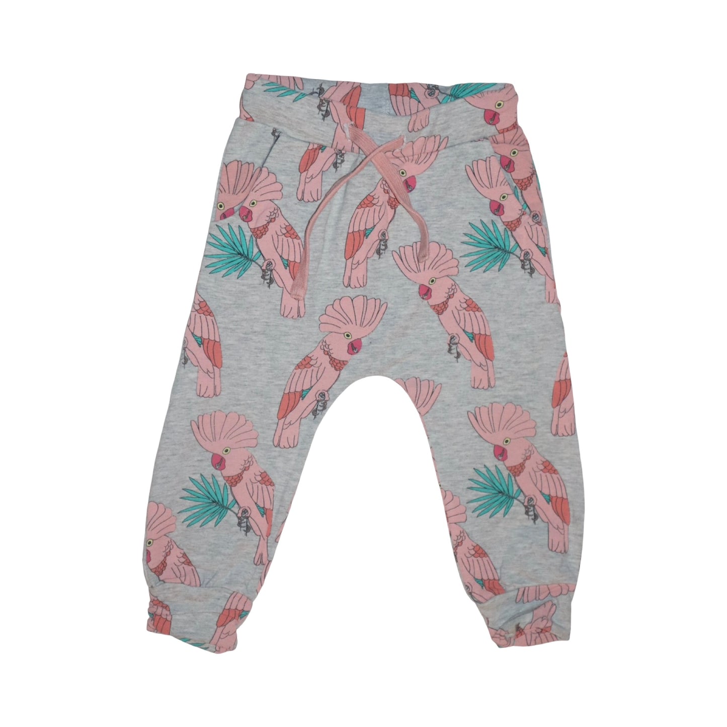 Byxor från LINDEX - Storlek 92 - Grå & Rosa (Multi)