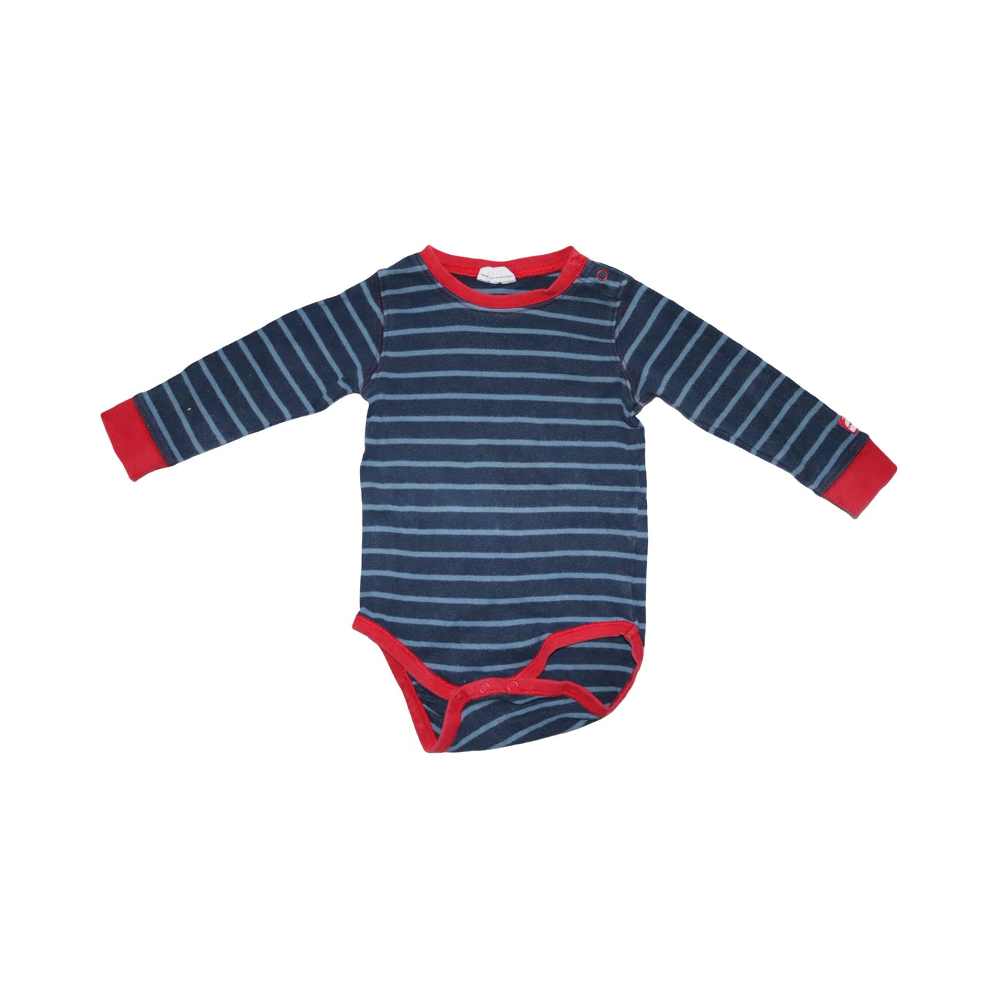 Långärmad Body från kaxs by KappAhl - Storlek 74 - Mörkblå & Röd