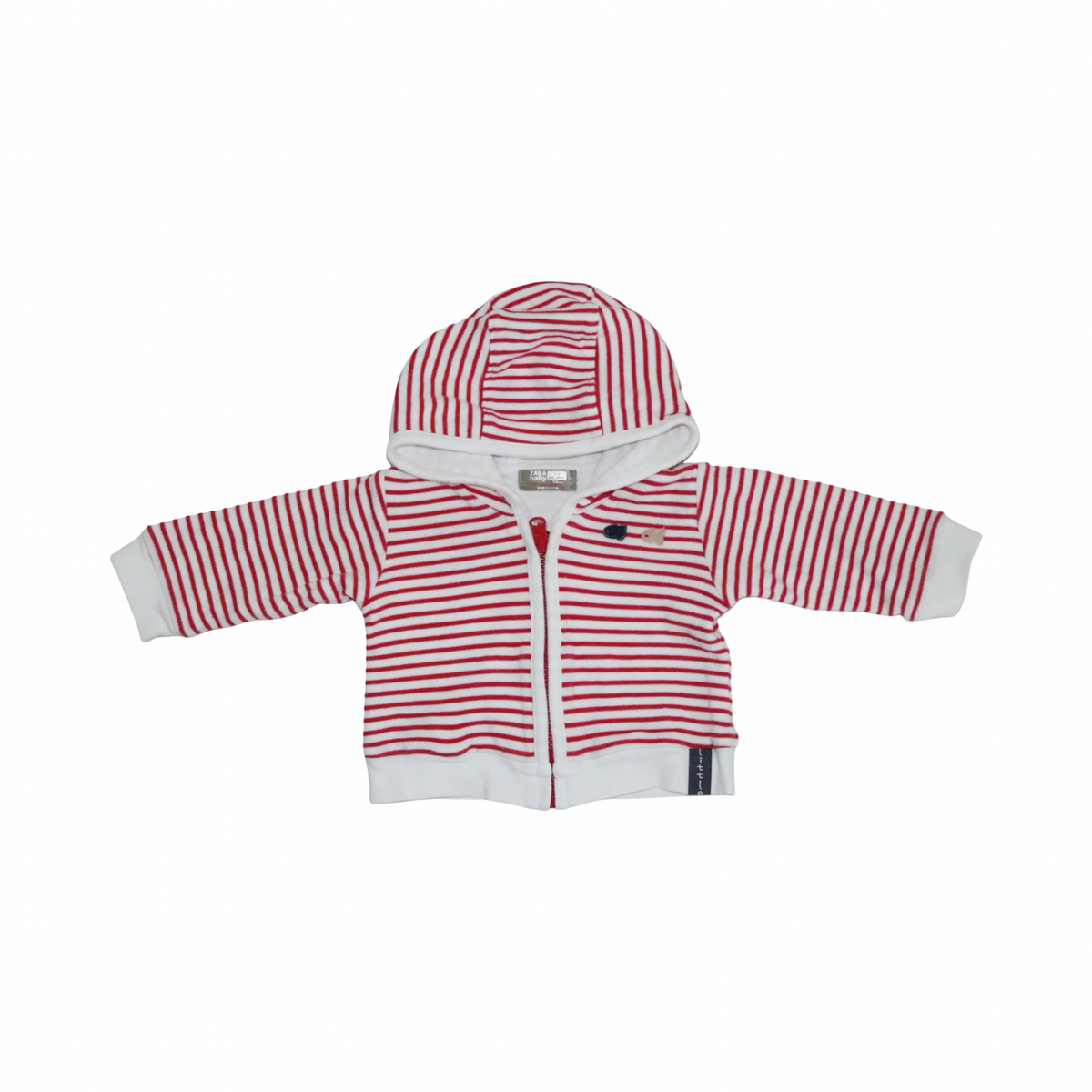 Mjuk Jacka från ZARA Baby - Storlek 62 - Vit & Röd