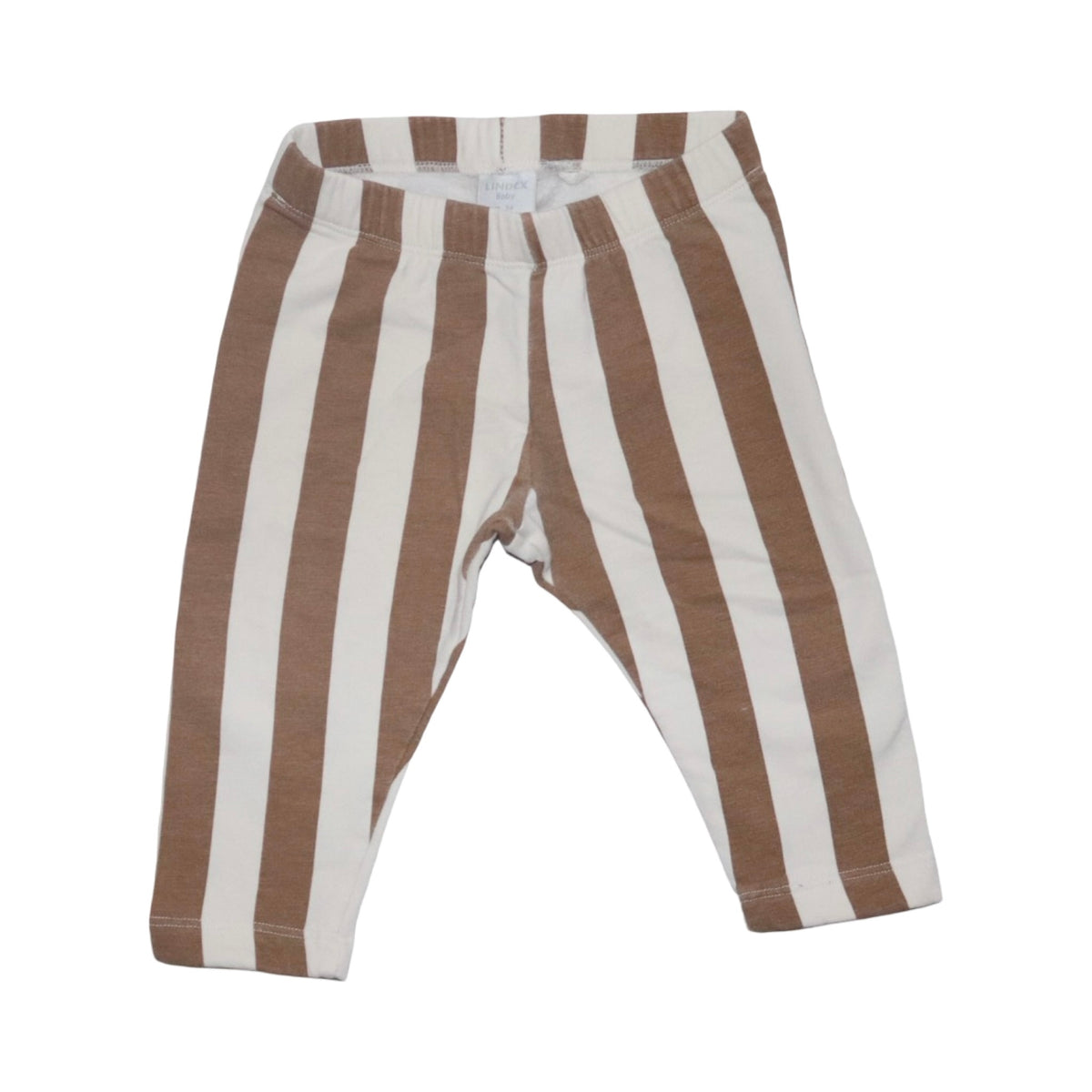 Långärmad Body & Byxor Matchande Set från LINDEX - Storlek 74 - Vit & Brun