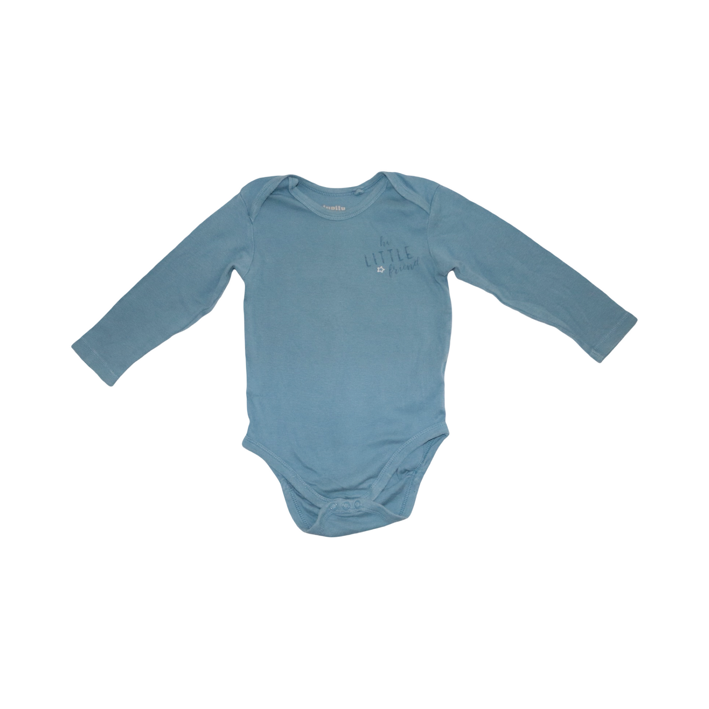 Långärmad Body (2 Pack) från lupilu - Storlek 86/92 - Blå