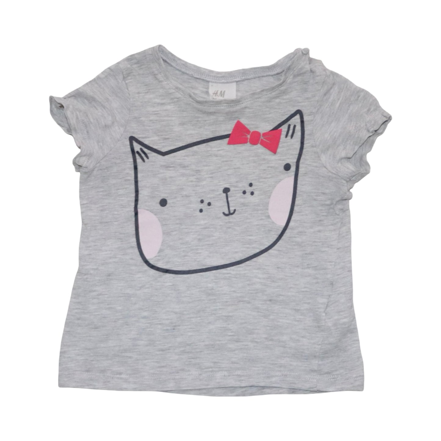 Kortärmad T-shirt från H&M - Storlek 74 - Grå (Multi)