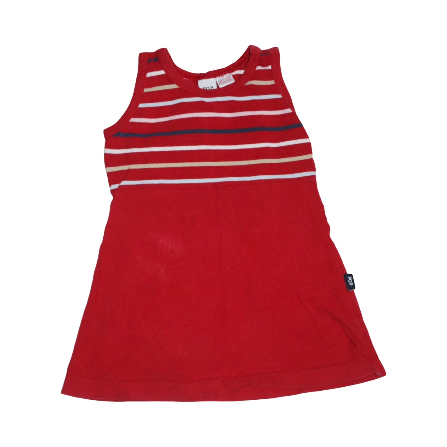 Kortärmad Klänning från POLARN O.PYRET - Storlek 86 - Röd (Multi)