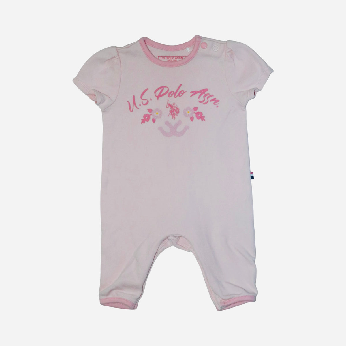 Byxdress/ Sparkdräkt från U.S. POLO ASSN - Storlek 62 - Ljusrosa