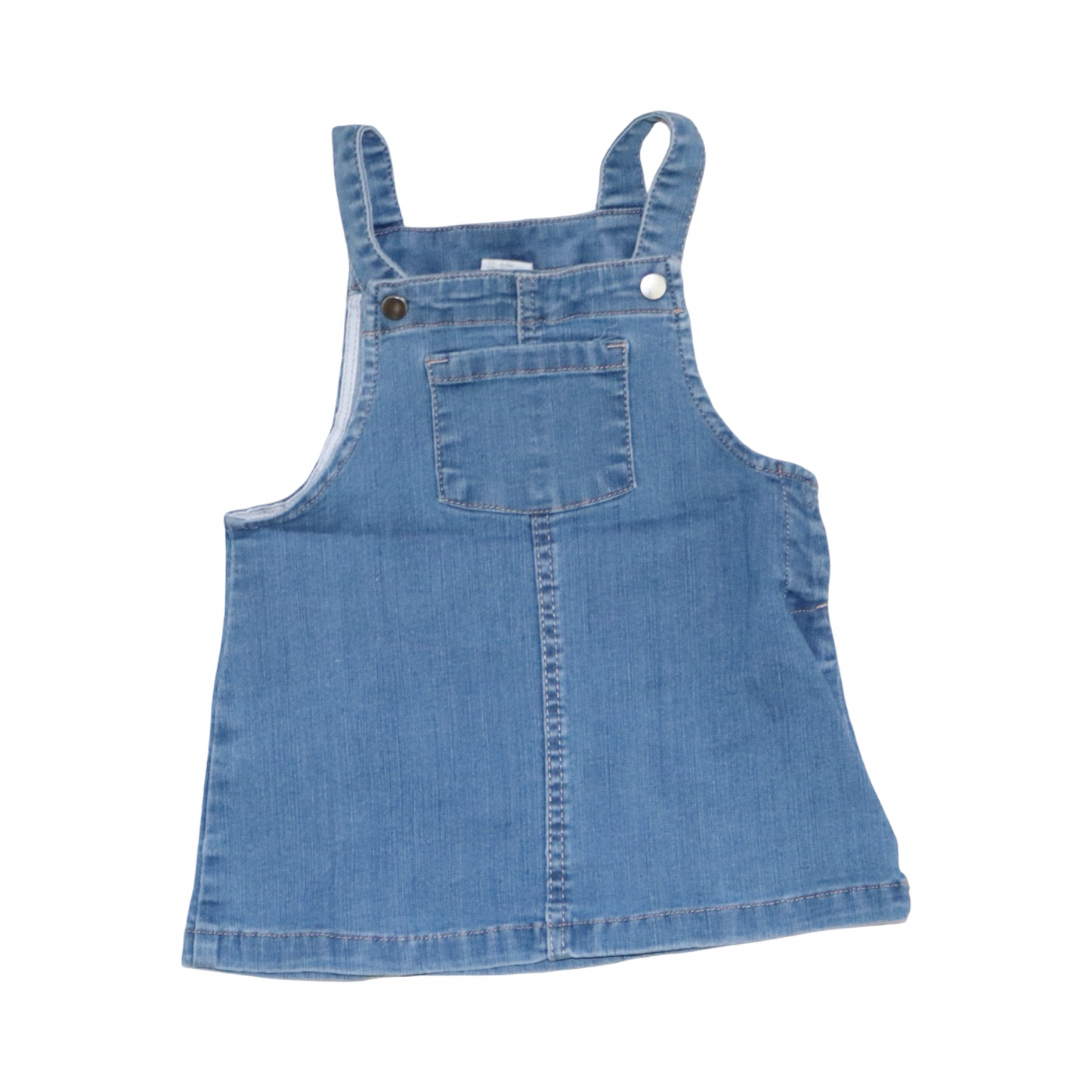 Jeans Klänning med Hängslen från H&M - 74 - Blå