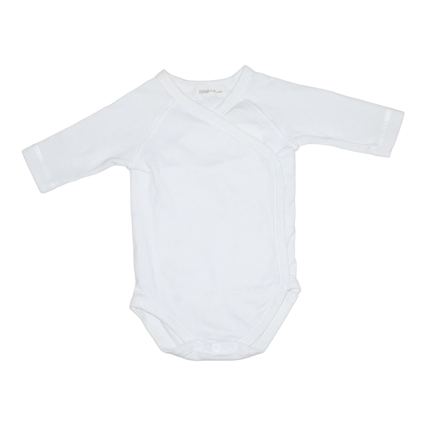 Långärmad Omlottbody från newbie - Storlek 50 - Vit