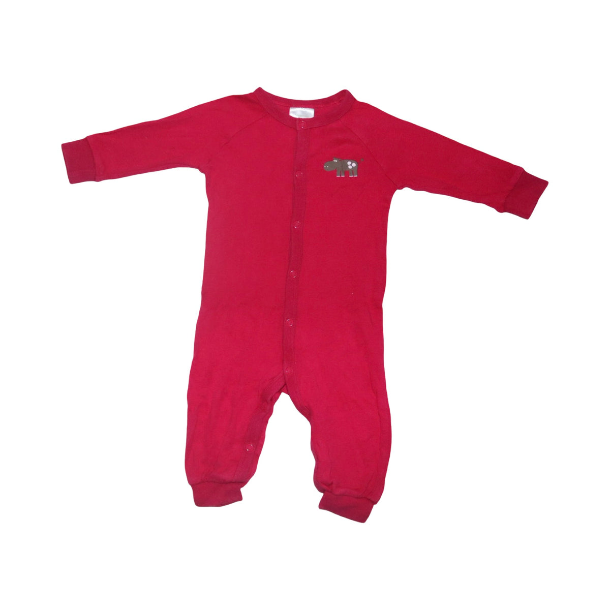 Långärmad Pyjamas från KappAhl - Storlek 62/68 - Röd