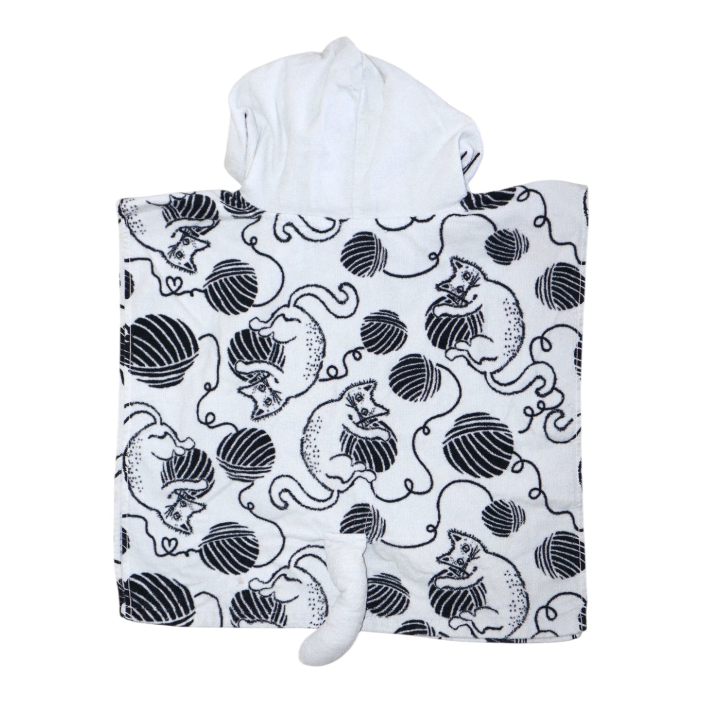 Handduk med huva från Libero - Storlek 86/92 - Svart & Vit