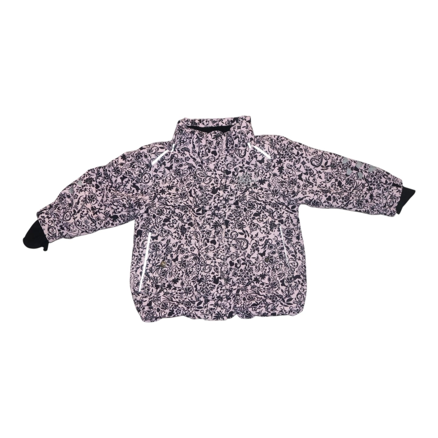 Vadderad Jacka Från WAVE - Storlek 80 - Svart & Rosa