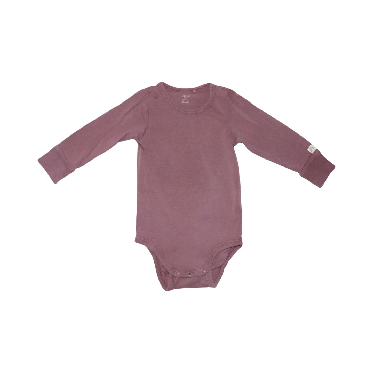 Långärmad Body (2 Pack) från LINDEX - Storlek 74 - Rödbrun & Grå (Multi)