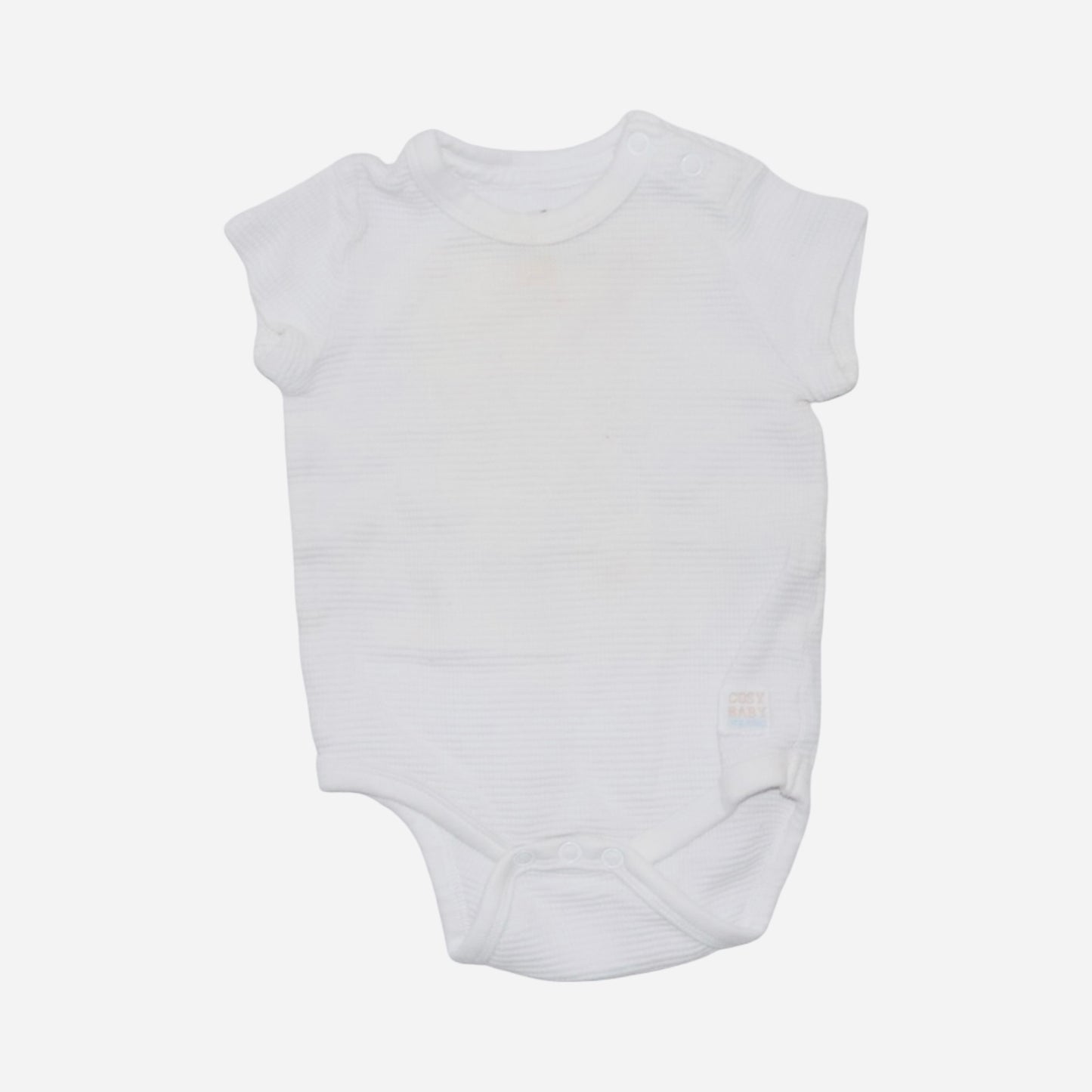 Kortärmad Body (2 Pack) från so cute - Storlek 68 - Ljusblå & Vit
