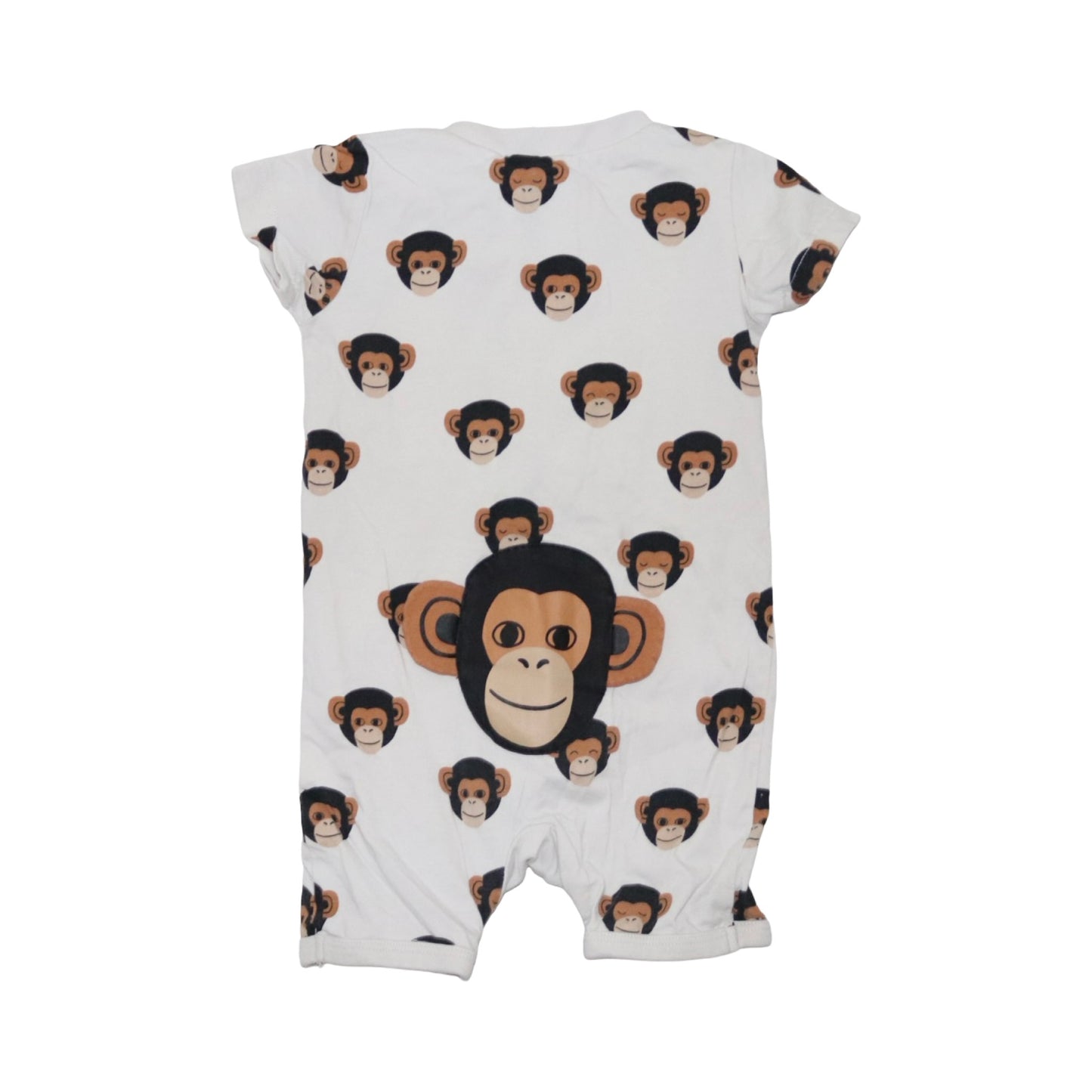 Kort Pyjamas från LINDEX - Storlek 68 - Benvit & Brun (Multi)