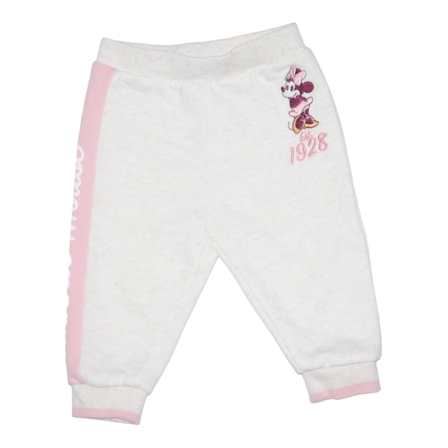Byxor från DISNEY - Storlek 74 - Benvit & Rosa