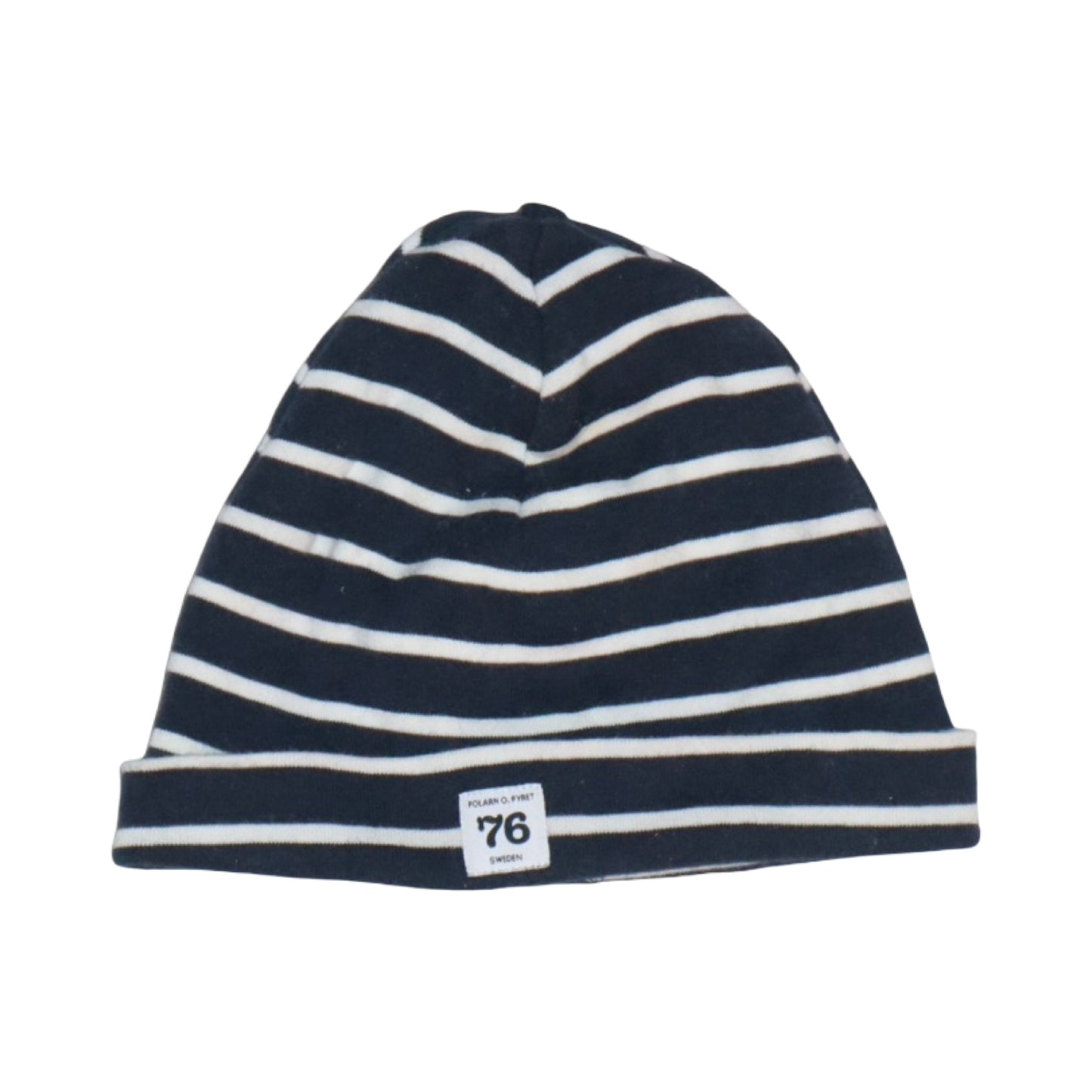 Mössa från POLARN O. PYRET - Storlek 68/74 (44/46) - Mörkblå & Vit