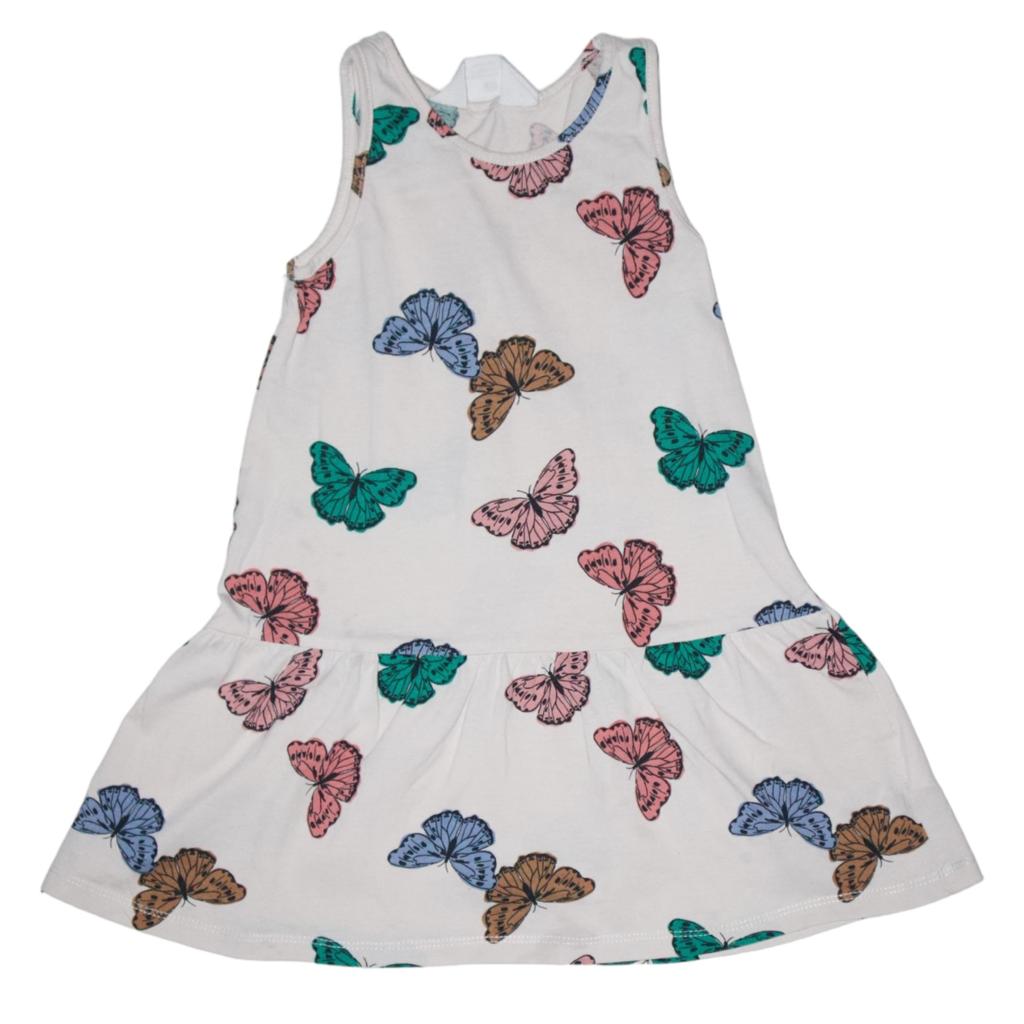 Klänning från H&M - Storlek 98/104 - Benvit (Multi)