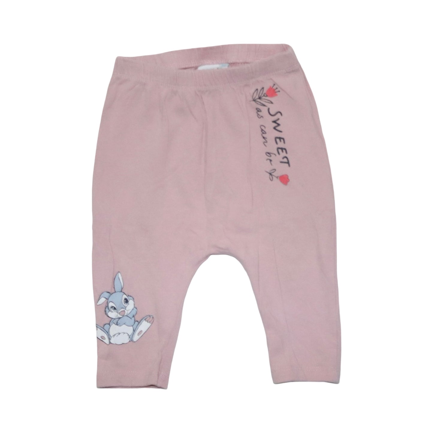 Tröja & Byxor Matchande Set från DISNEY - Storlek 68 - Beige & Rosa (Multi)