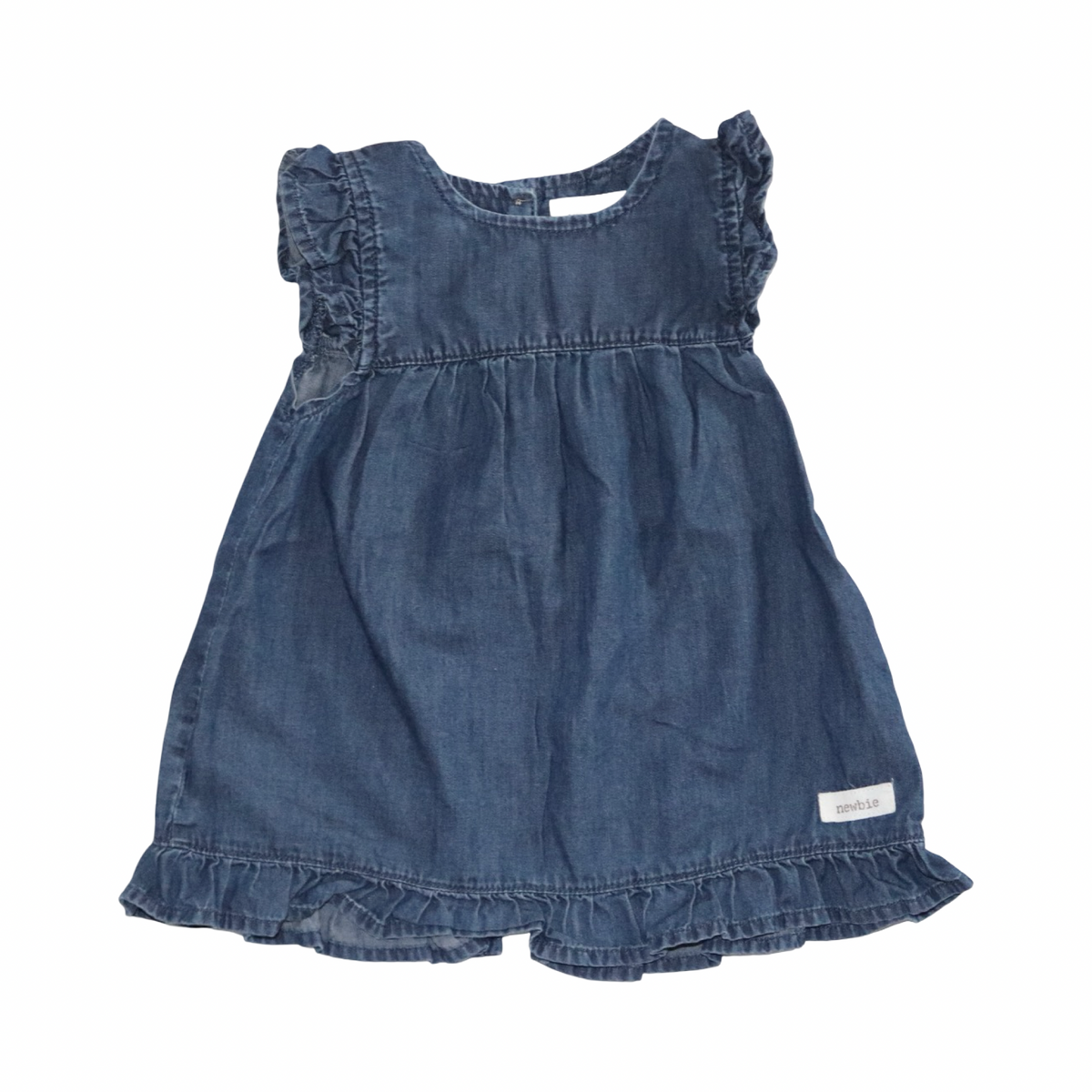 Jeans Klänning från newbie - Storlek 74 - Marinblå
