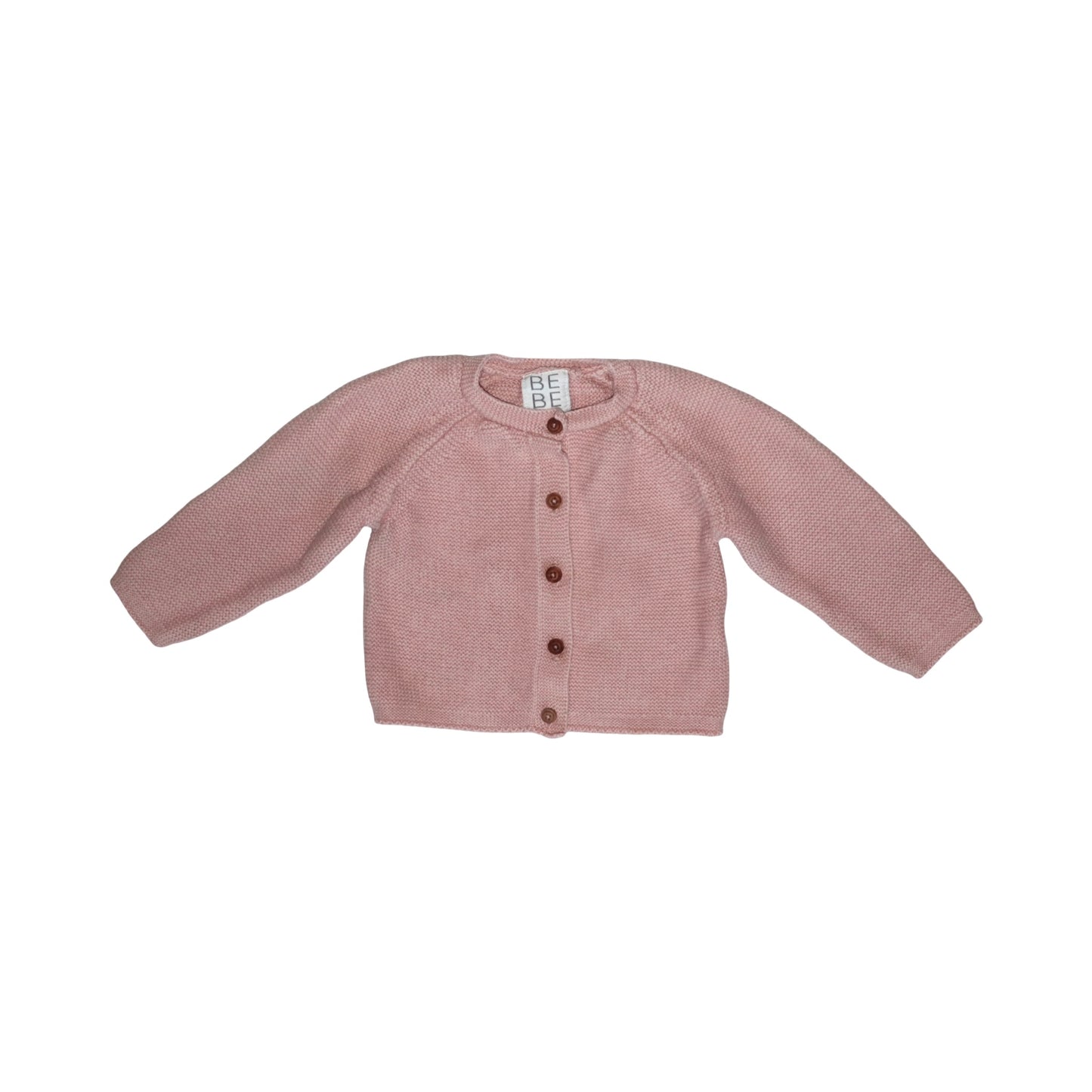 Stickad Kofta från BEBE - Storlek 70 - Rosa