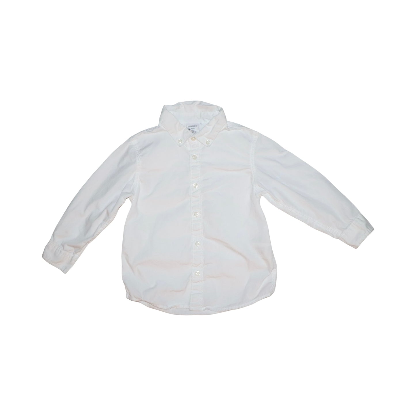 Långärmad Skjorta från LINDEX - Storlek 92 - Vit