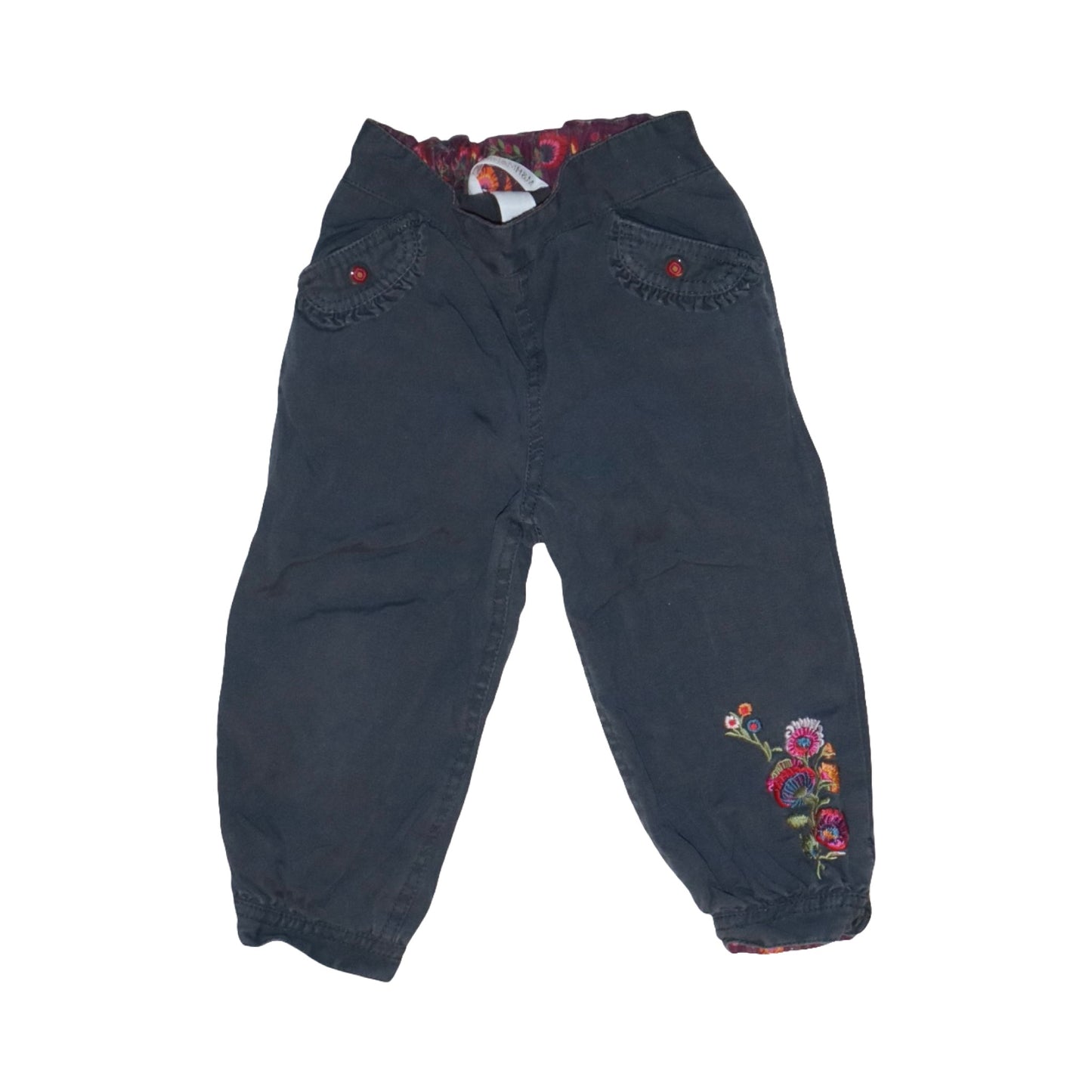 Fodrade Byxor (2 Pack) från H&M & mywear - Storlek 86 - Mörkgrå & Röd