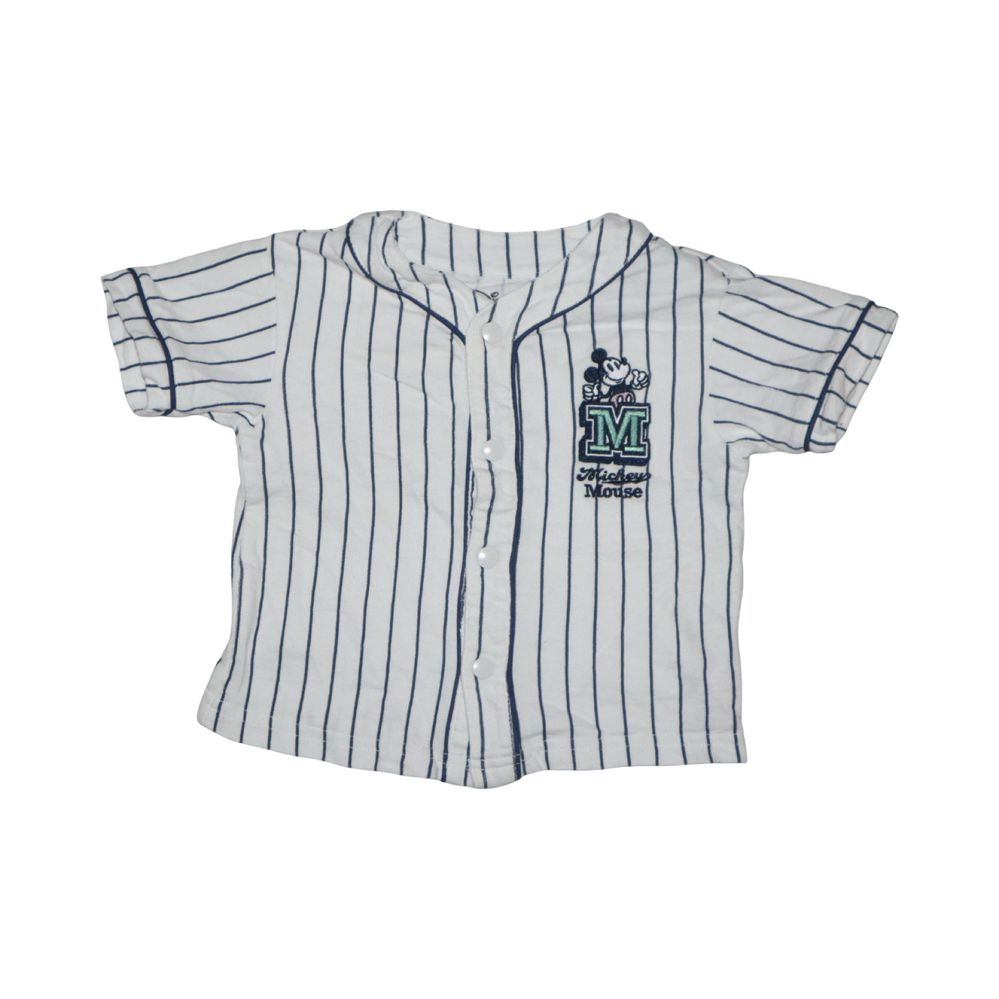 Kortärmad Skjorta Från DISNEY at PRIMARK - Storlek 86 - Vit & Svart