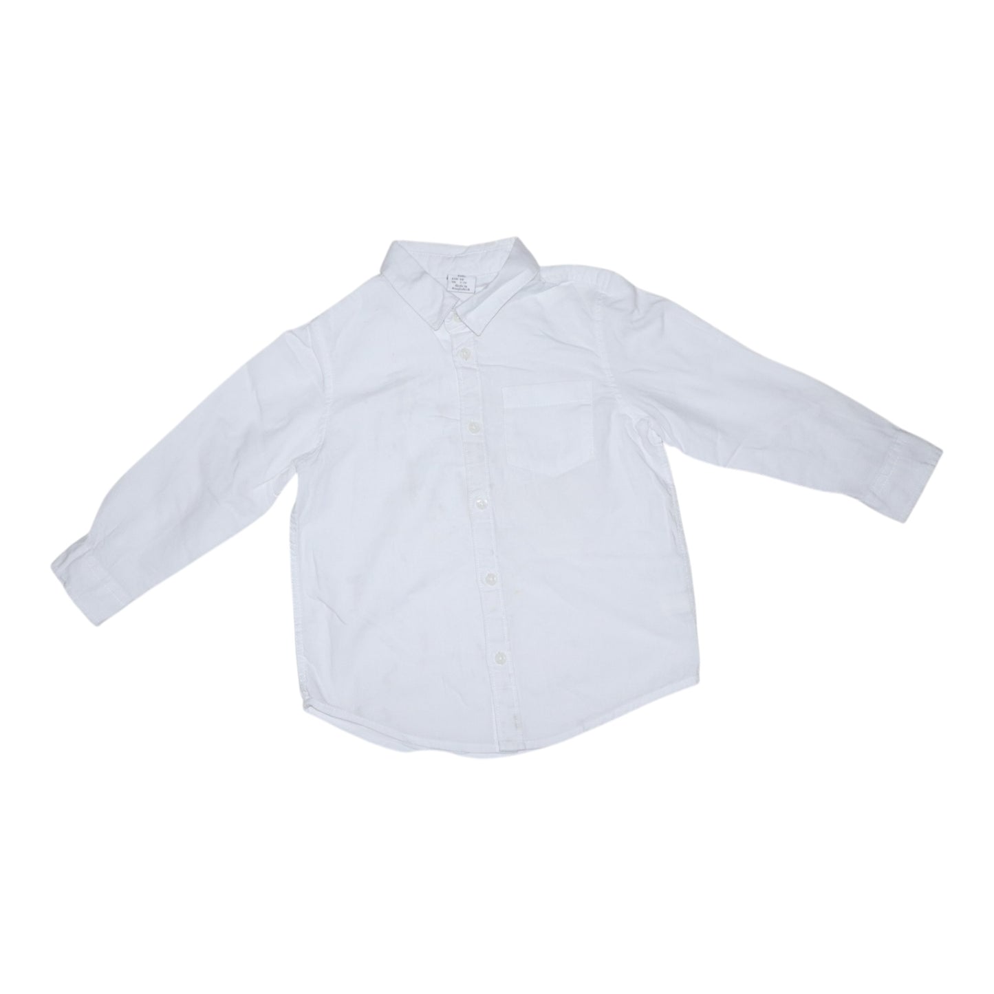 Långärmad Skjorta från LINDEX - Storlek 98 - Vit