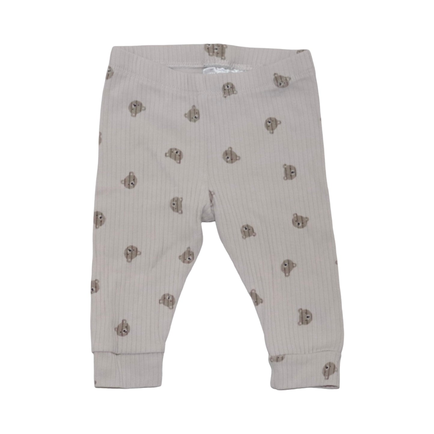 Kortärmad T-shirt & Byxor Matchande Set från TILLY & MODDOX & H&M - Storlek 68 - Benvit & Beige (Multi)
