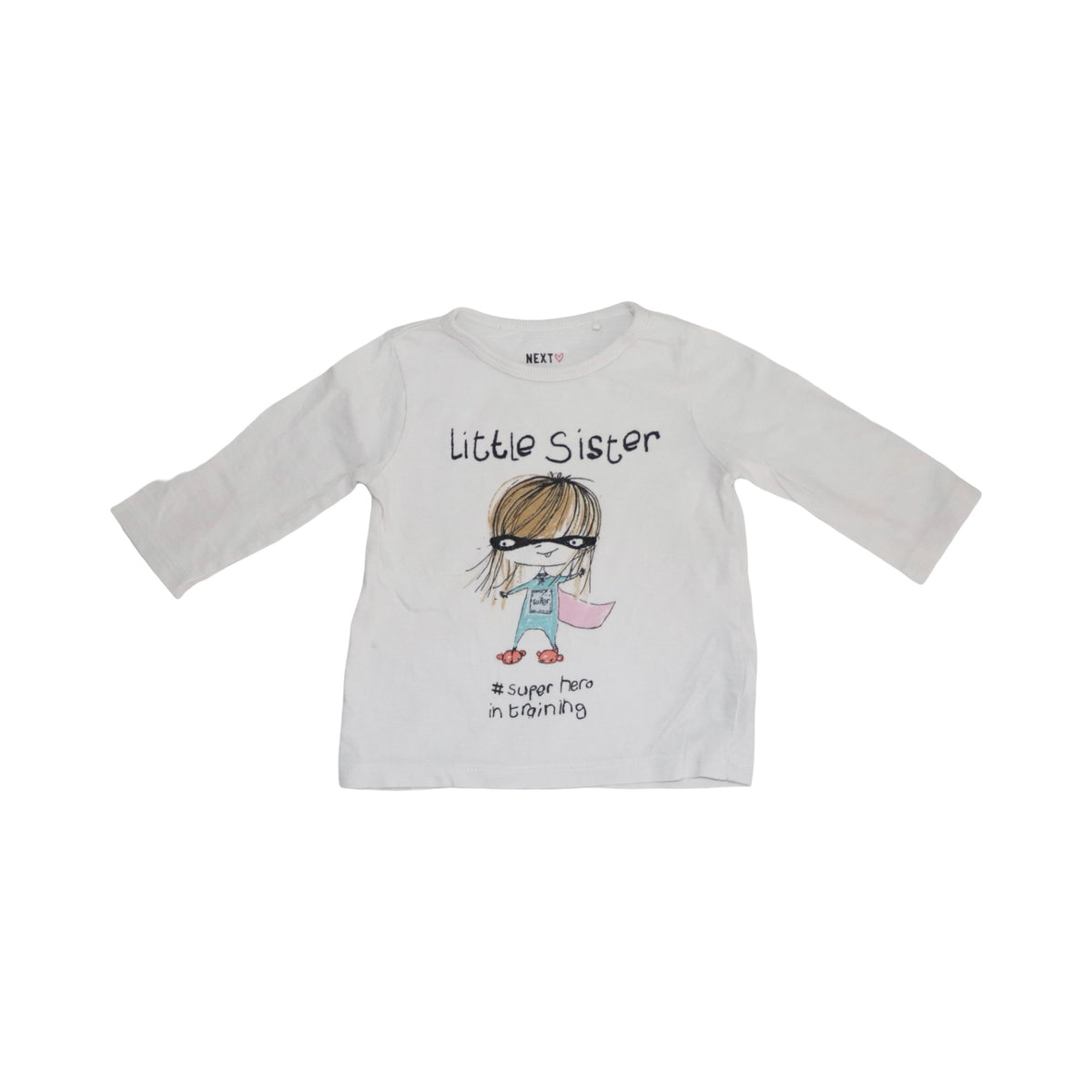 Långärmad T-shirt från next - Storlek 68 - Vit (Multi)