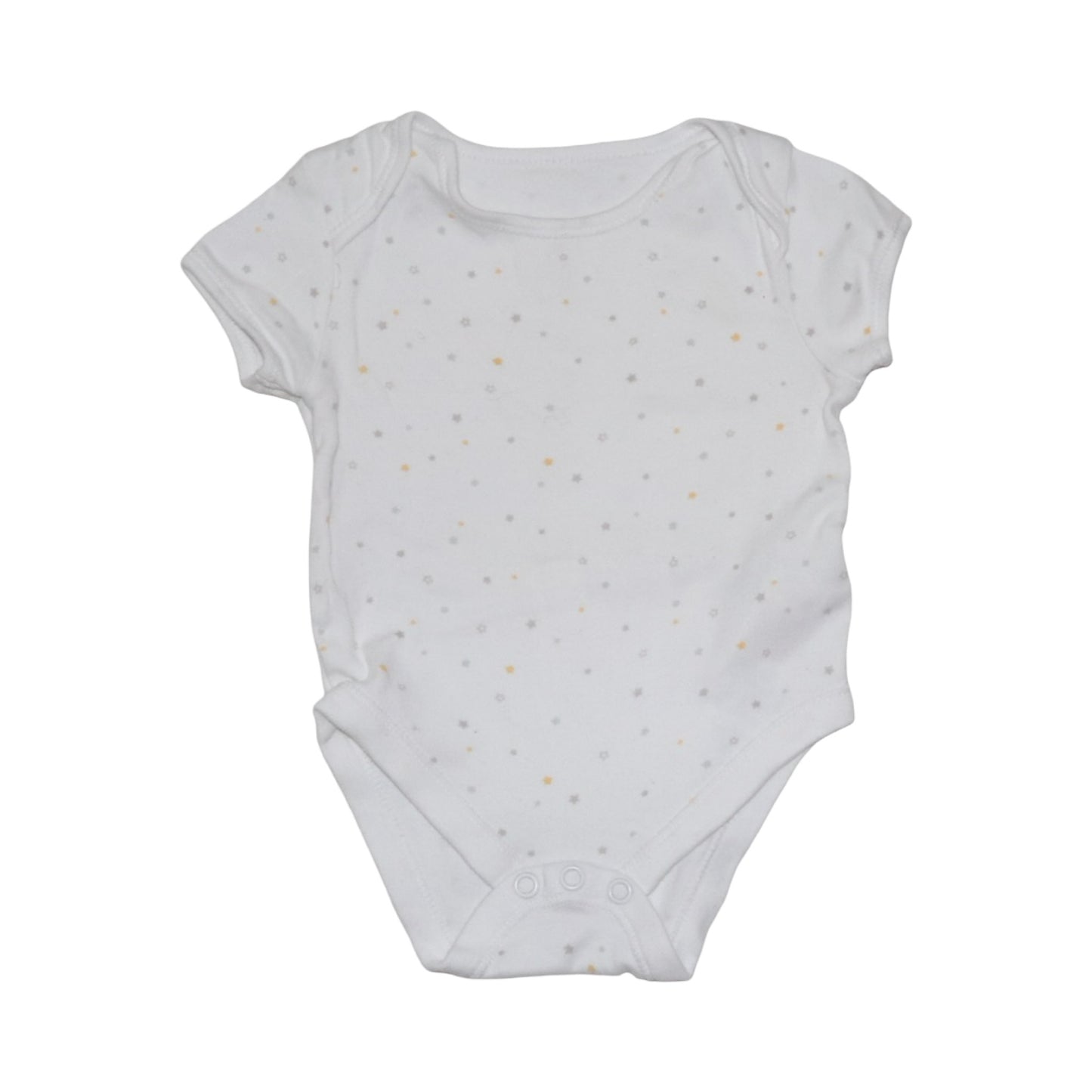 Kortärmad Body (3 Pack) från PRIMARK - Storlek 74 - Vit & Grå (Multi)