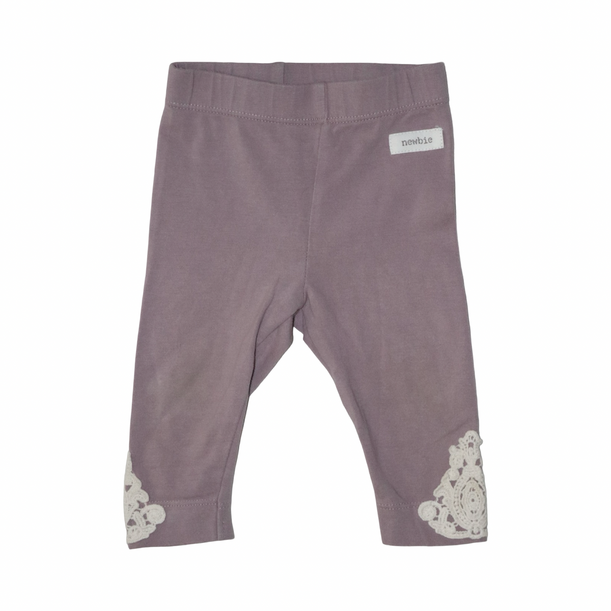 Leggings Byxor från newbie - Storlek 62 - Ljusrosa & Benvit